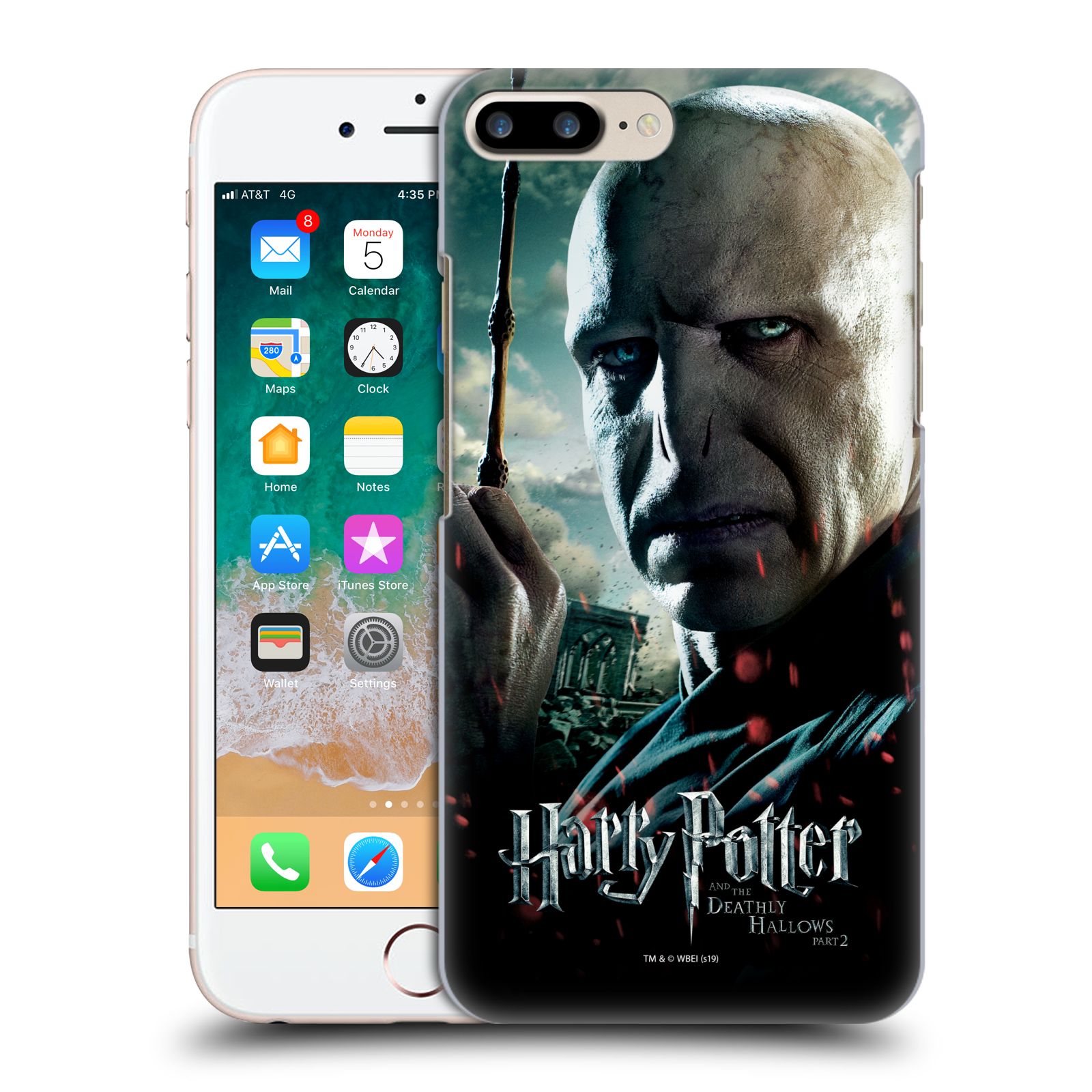 Pouzdro na mobil Apple Iphone 7/8 PLUS - HEAD CASE - Lord Voldemort