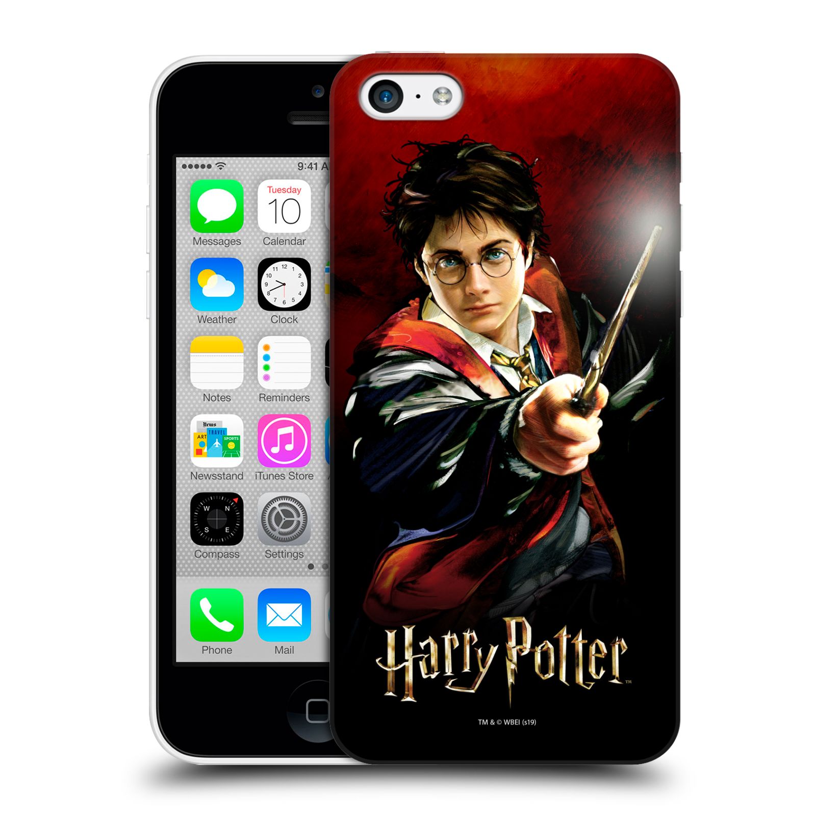 Pouzdro na mobil Apple Iphone 5C - HEAD CASE - Harry Potter kouzla