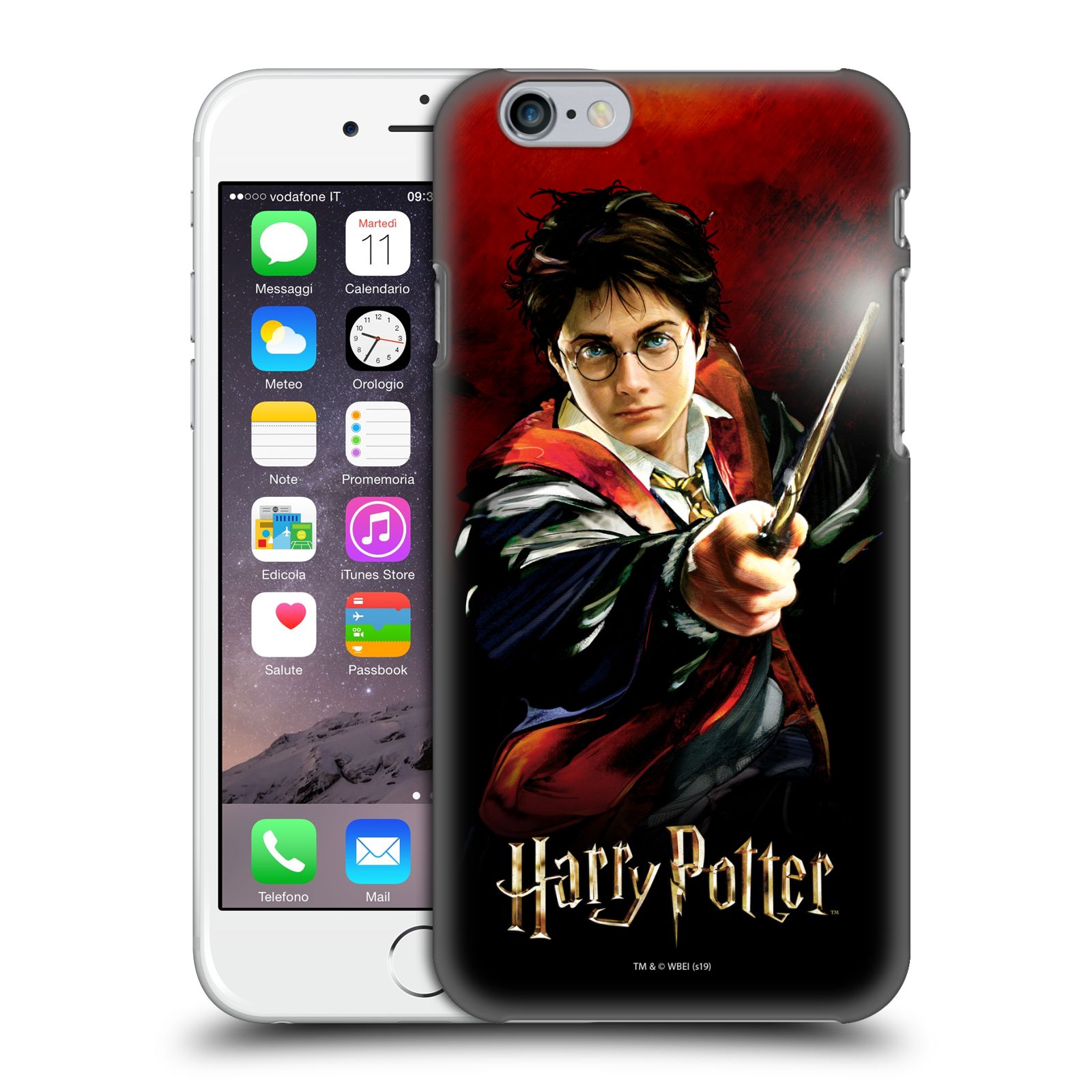 Pouzdro na mobil Apple Iphone 6/6S - HEAD CASE - Harry Potter kouzla