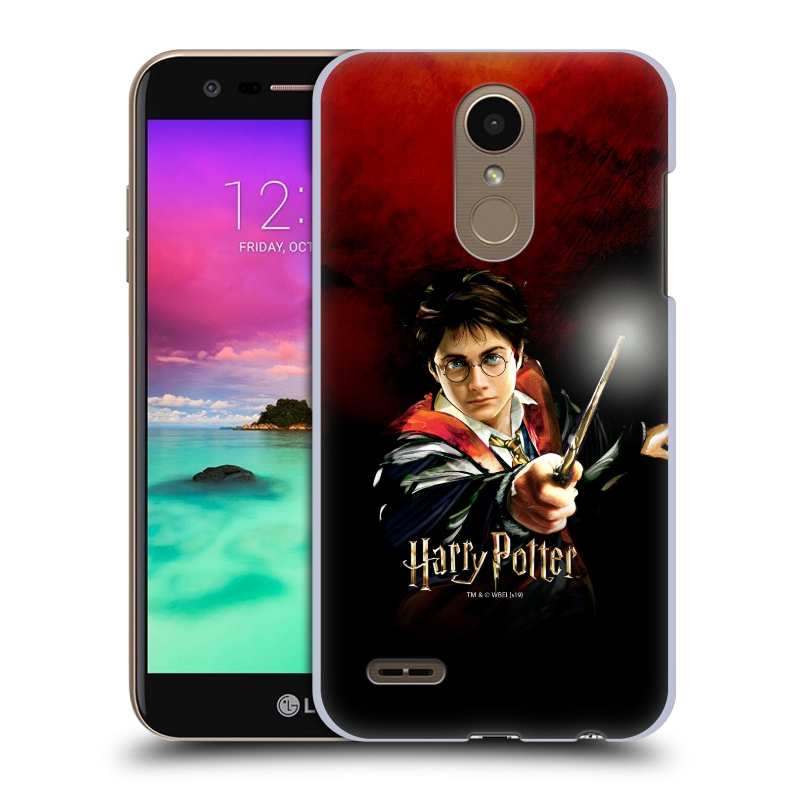Pouzdro na mobil LG K10 2018 - HEAD CASE - Harry Potter kouzla