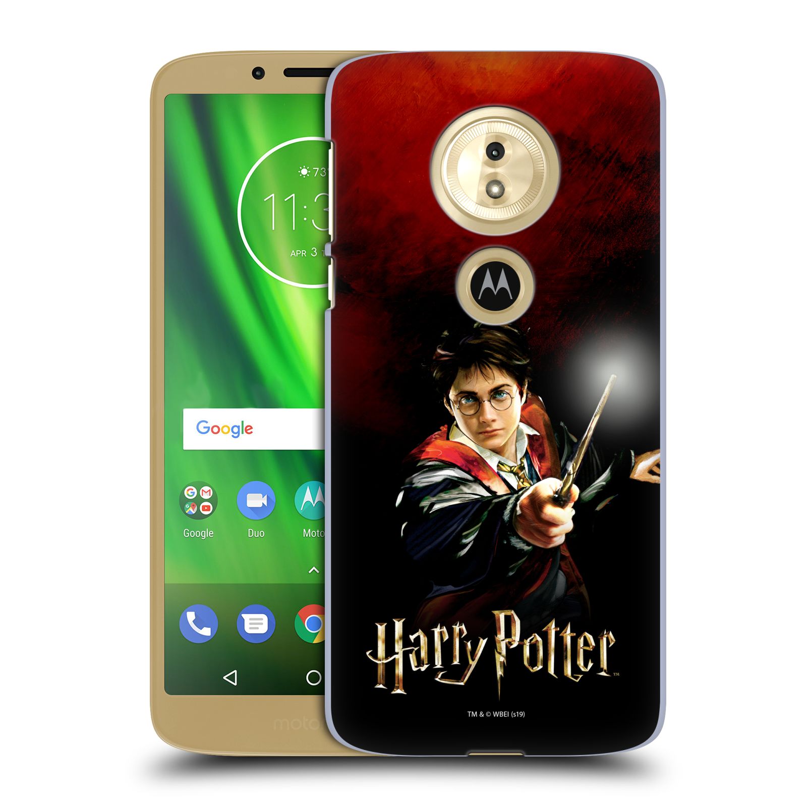 Pouzdro na mobil Motorola Moto E5 - HEAD CASE - Harry Potter kouzla