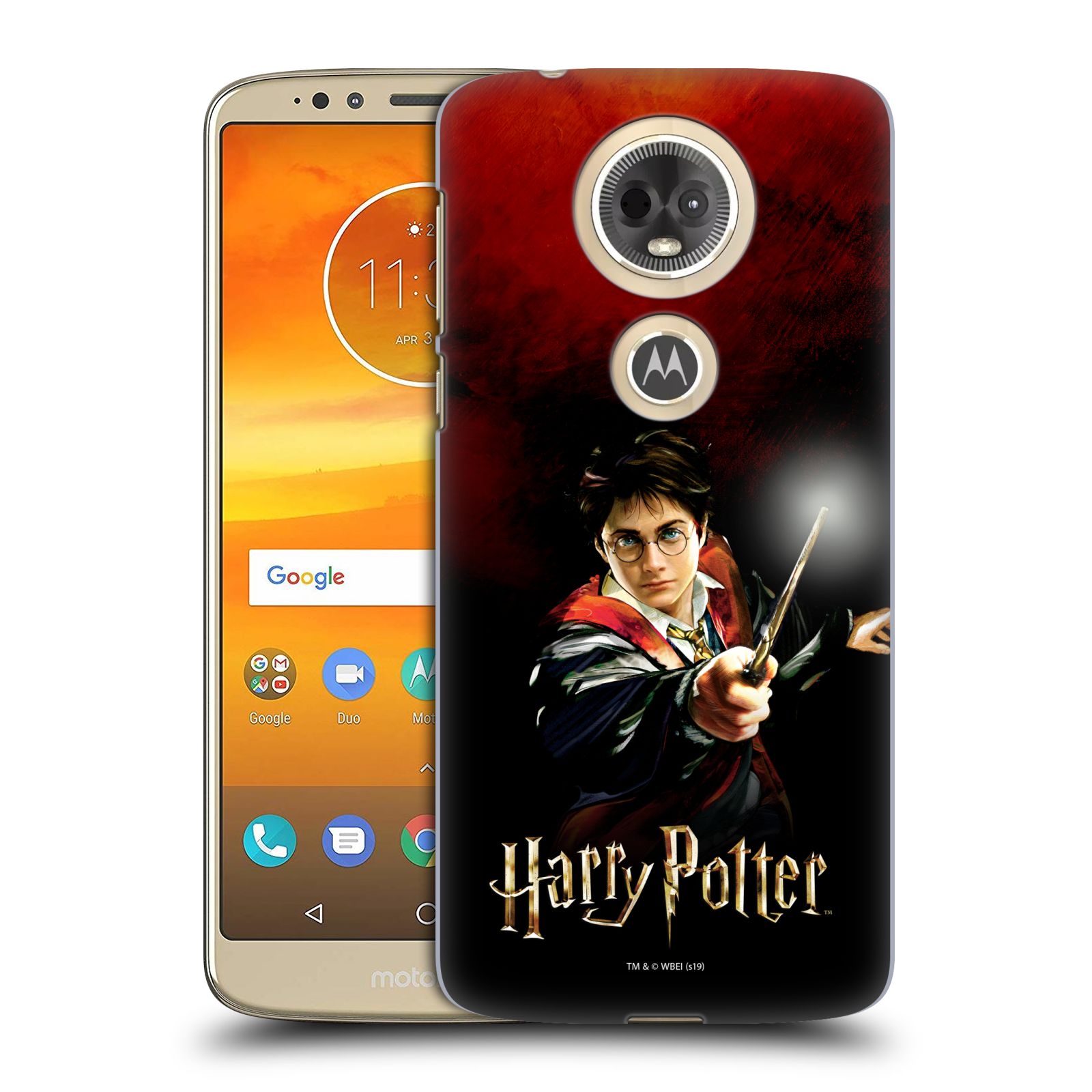Pouzdro na mobil Motorola Moto E5 PLUS - HEAD CASE - Harry Potter kouzla
