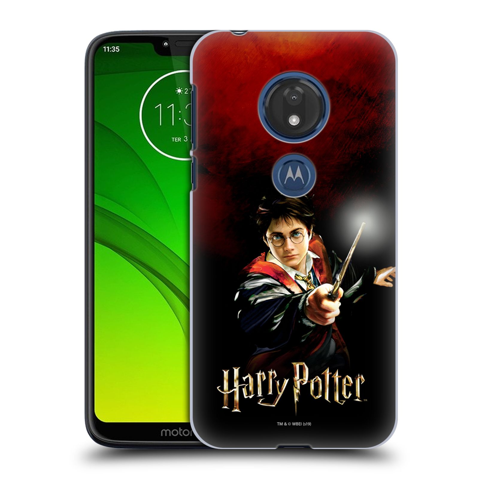 Pouzdro na mobil Motorola Moto G7 Play - HEAD CASE - Harry Potter kouzla