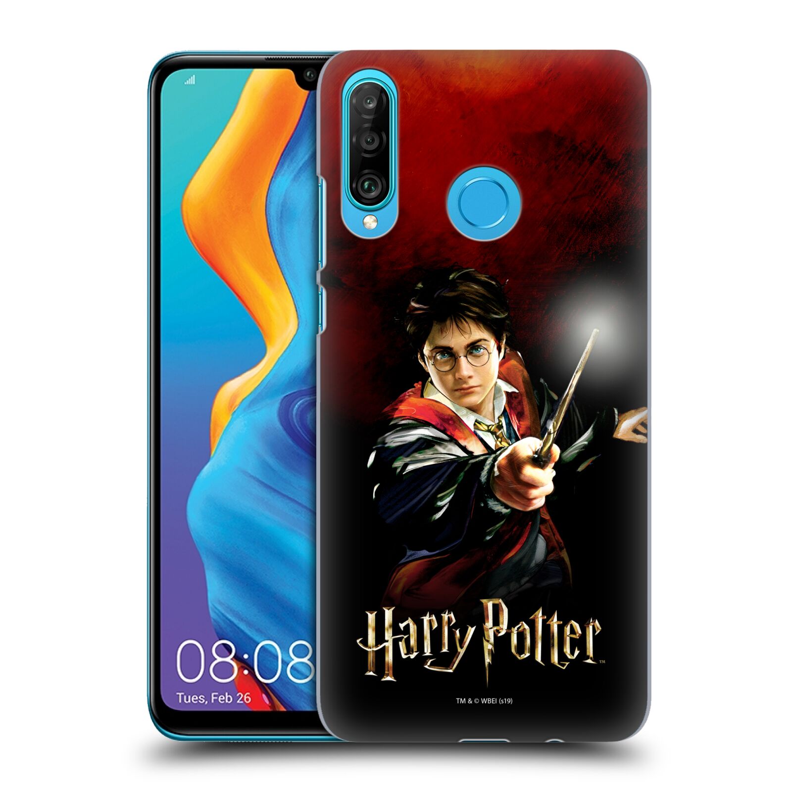 Pouzdro na mobil Huawei P30 LITE - HEAD CASE - Harry Potter kouzla