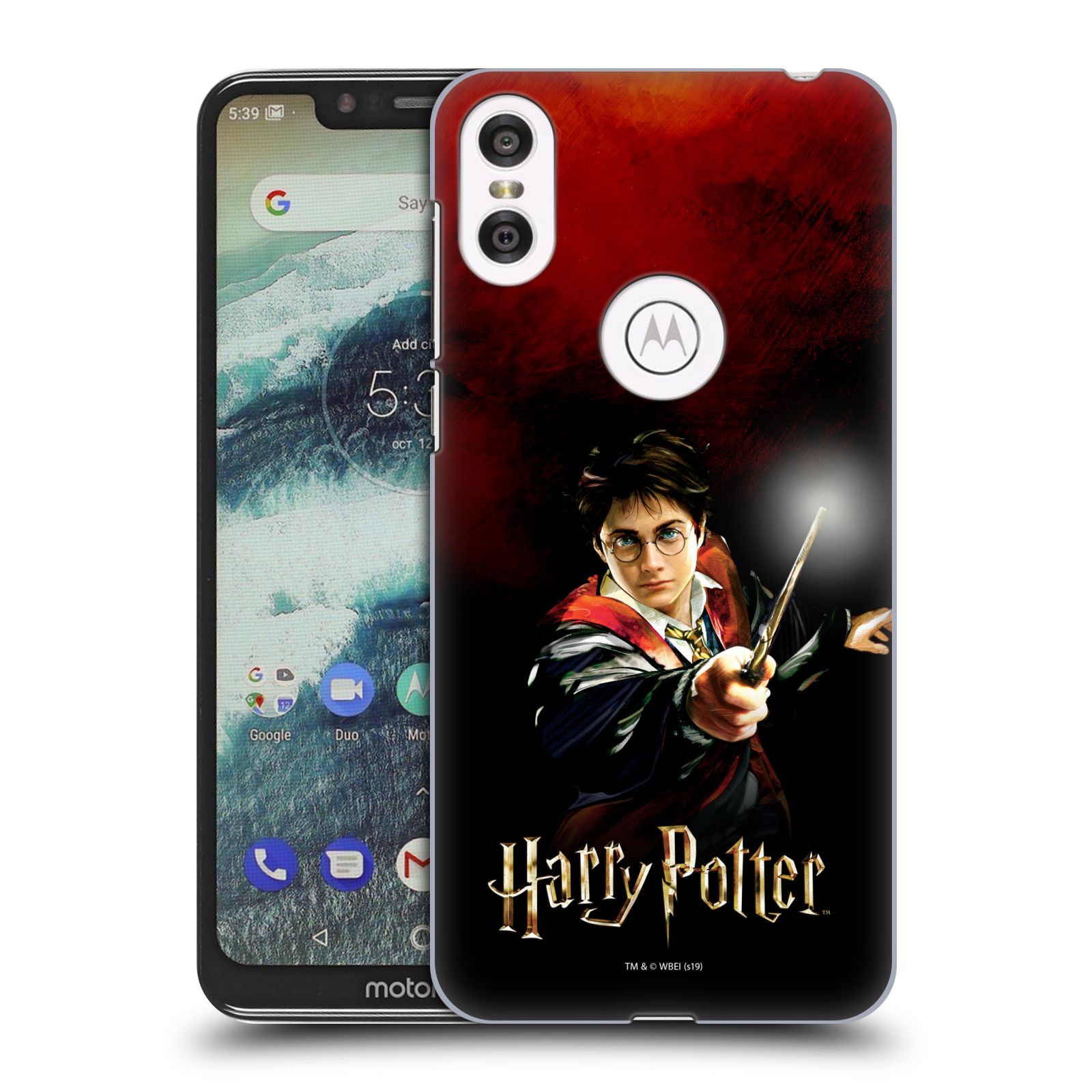 Pouzdro na mobil Motorola Moto ONE - HEAD CASE - Harry Potter kouzla