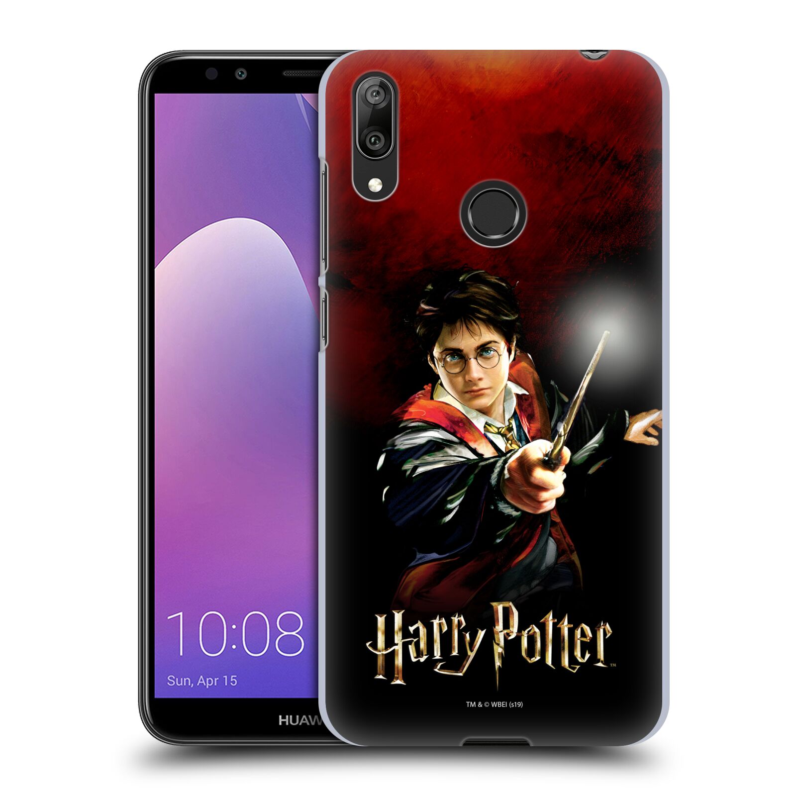 Pouzdro na mobil Huawei Y7 2019 - HEAD CASE - Harry Potter kouzla
