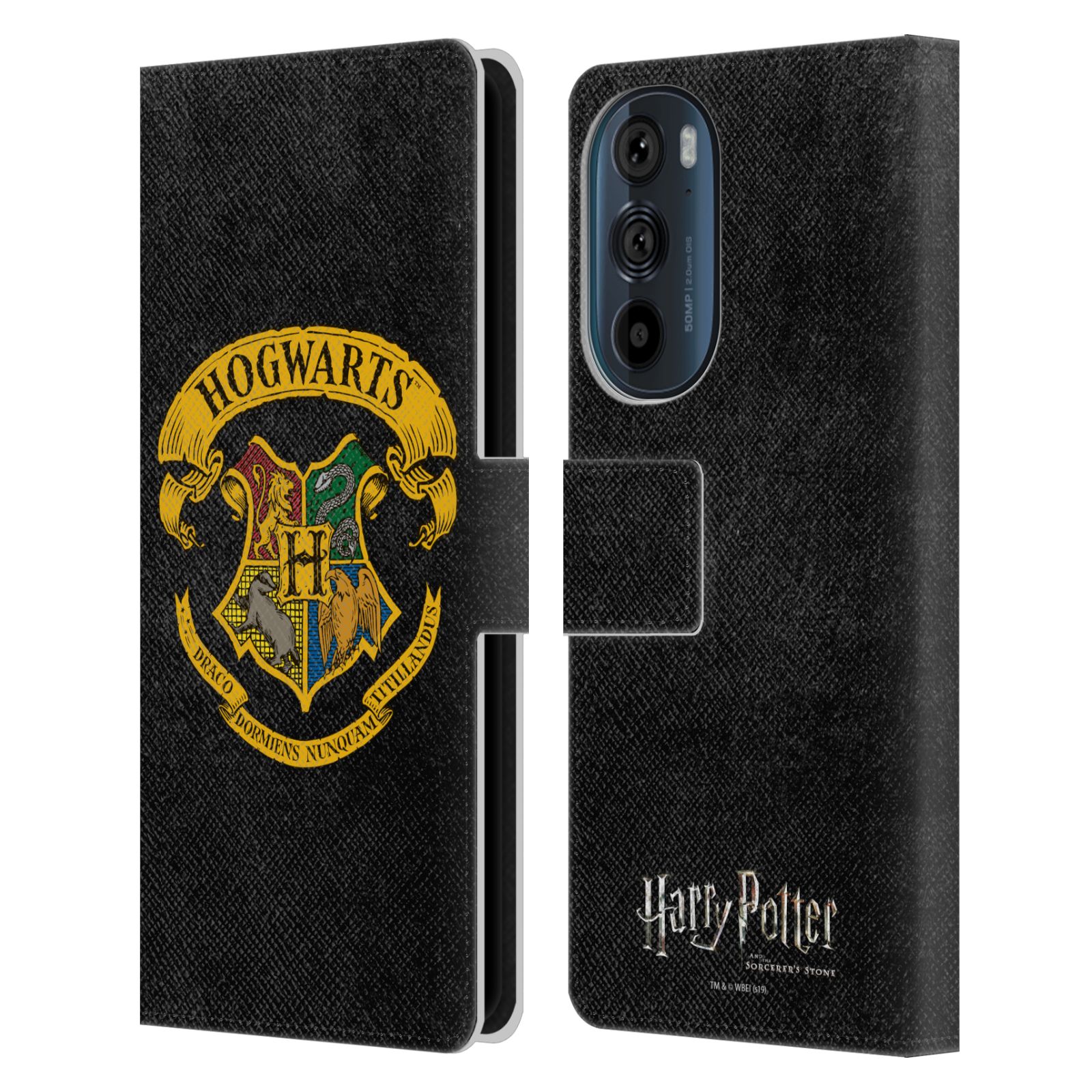 Pouzdro na mobil Motorola EDGE 30 - HEAD CASE - Harry Potter - Znak Bradavic