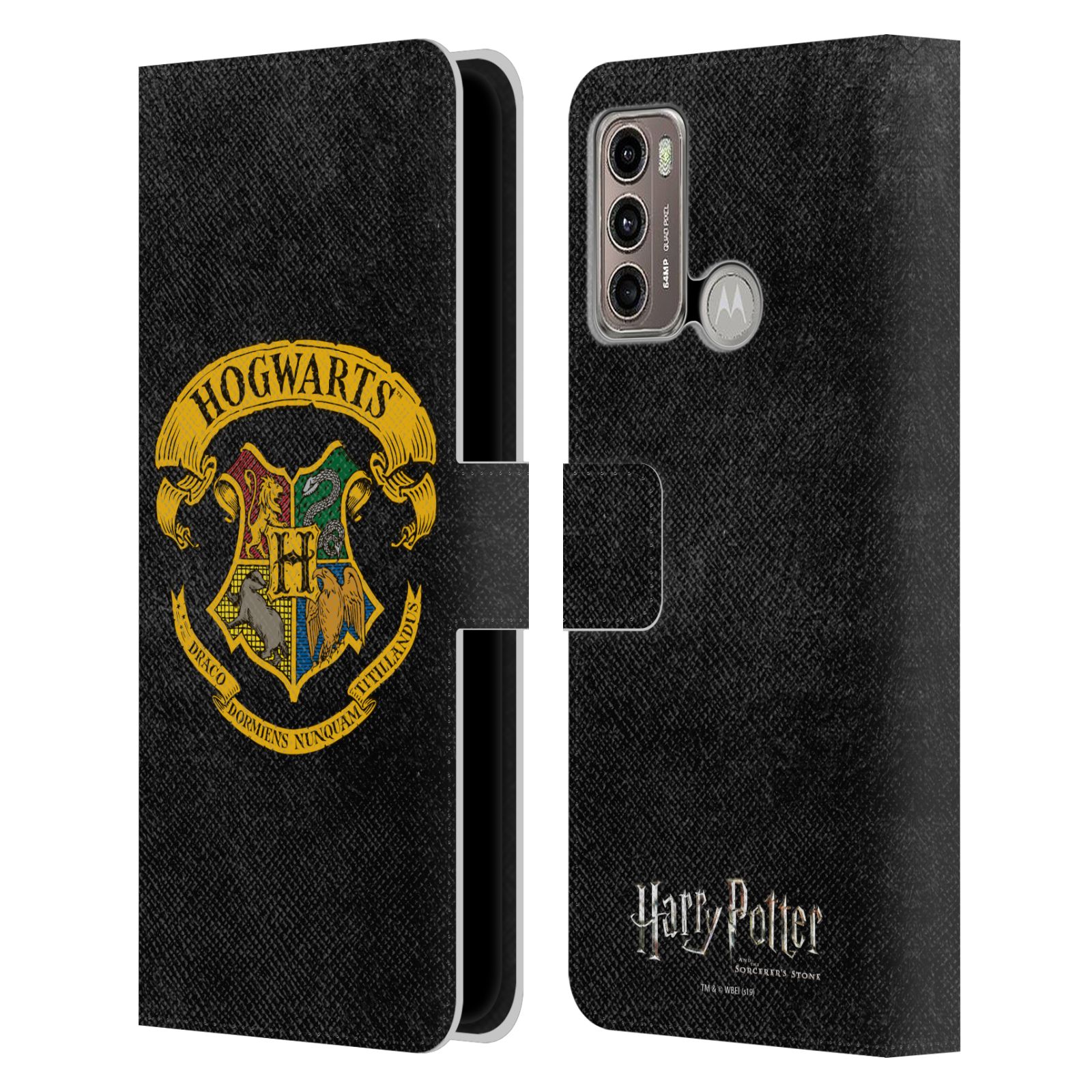 Pouzdro na mobil Motorola Moto G60 - HEAD CASE - Harry Potter - Znak Bradavic