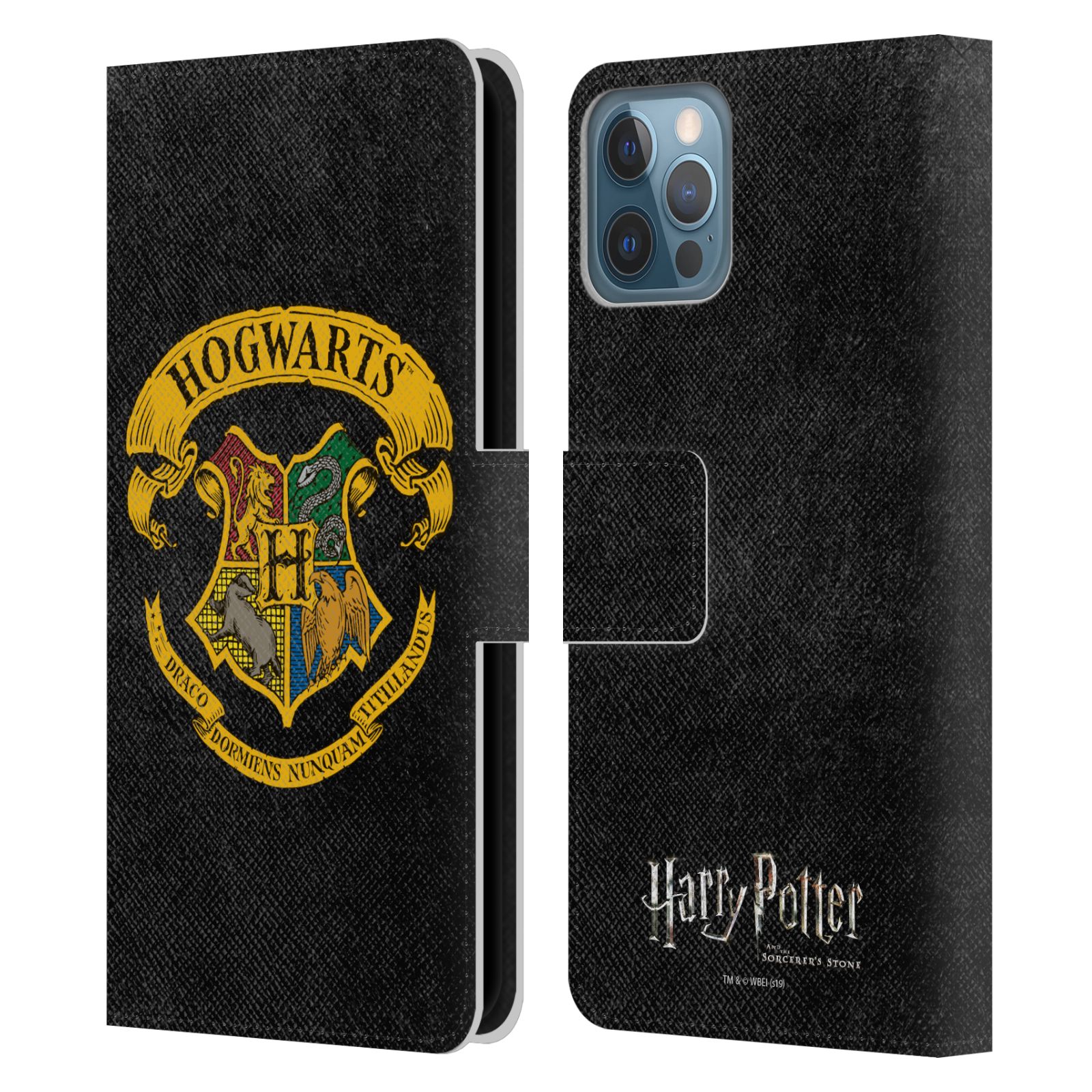 Pouzdro na mobil Apple Iphone 12 / 12 Pro - HEAD CASE - Harry Potter - Znak Bradavic