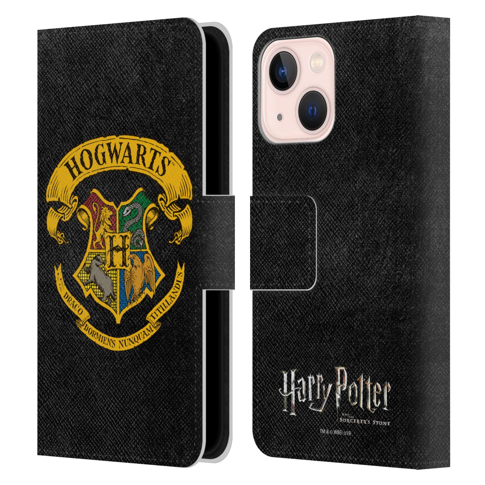 Pouzdro na mobil Apple Iphone 13 MINI - HEAD CASE - Harry Potter - Znak Bradavic