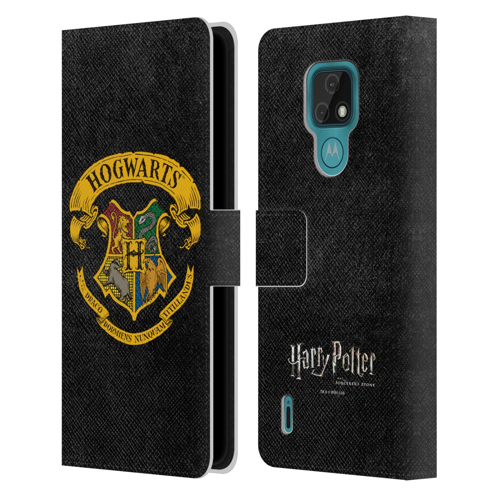 Pouzdro na mobil Motorola Moto E7 - HEAD CASE - Harry Potter - Znak Bradavic