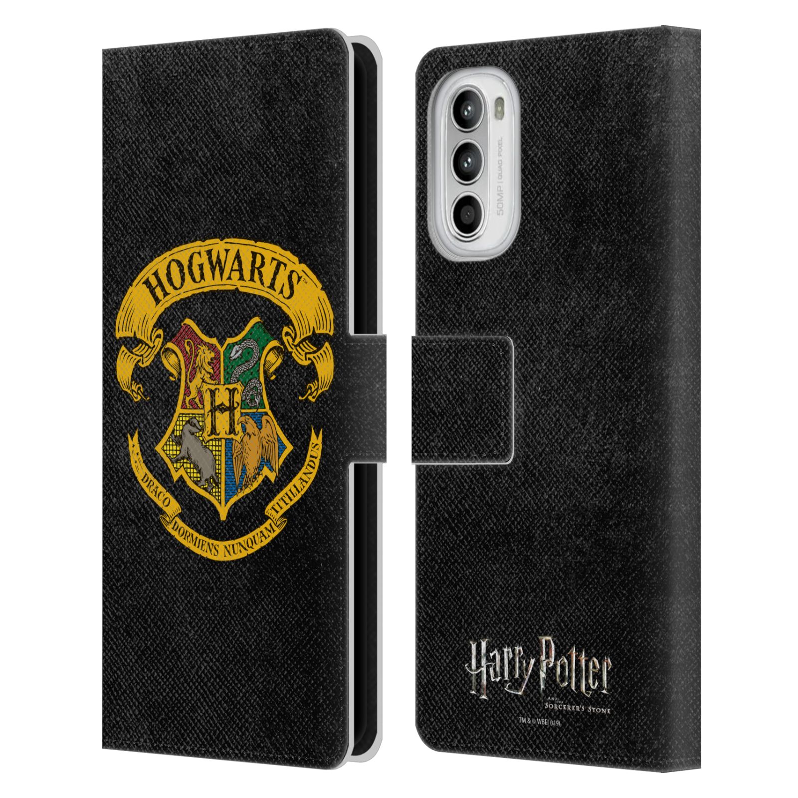 Pouzdro na mobil Motorola Moto G52 - HEAD CASE - Harry Potter - Znak Bradavic