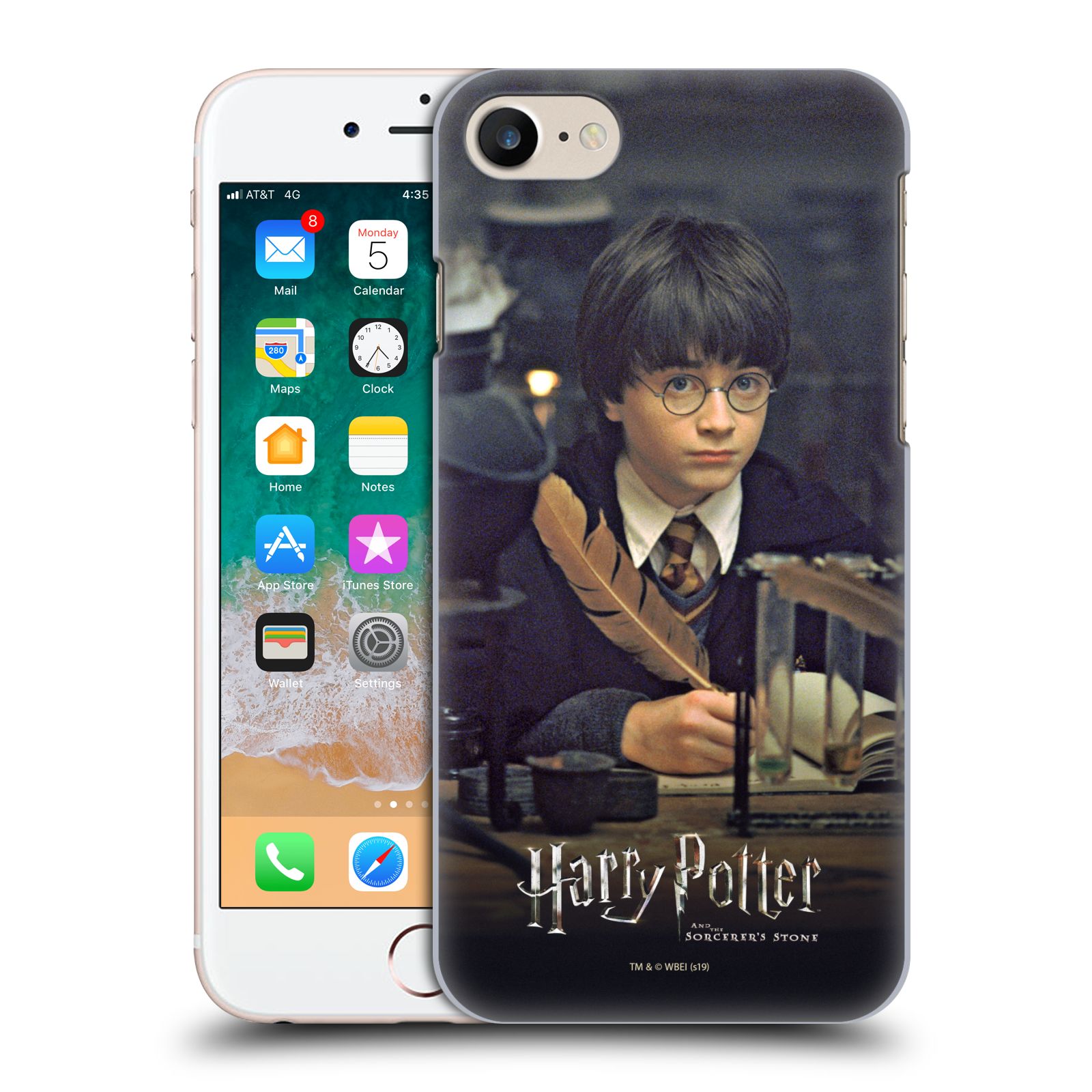 Pouzdro na mobil Apple Iphone 7/8 - HEAD CASE - malý Harry Potter