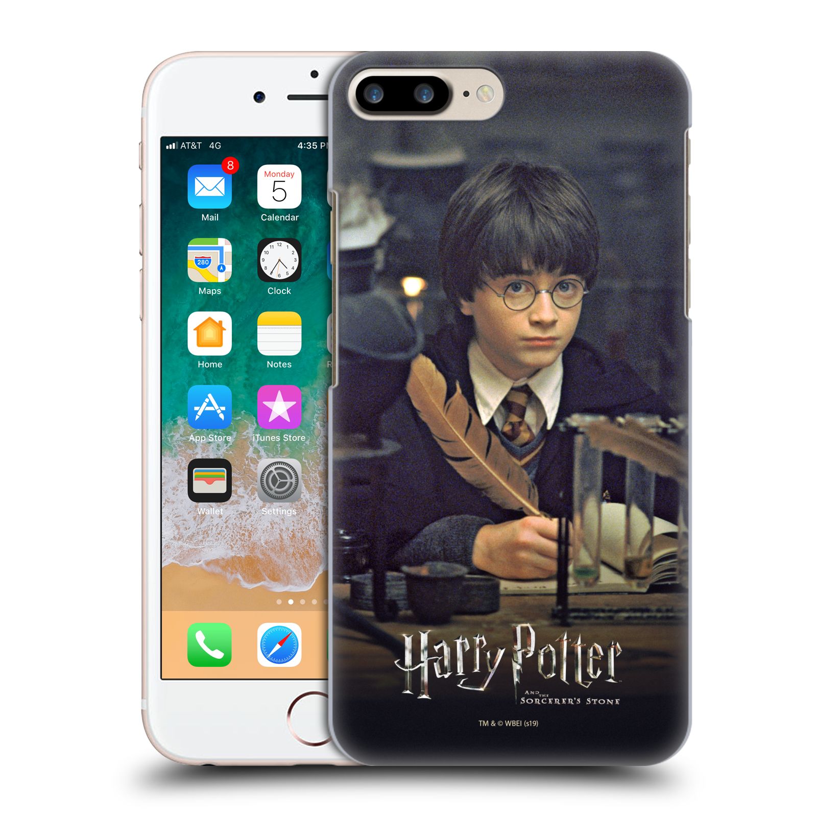 Pouzdro na mobil Apple Iphone 7/8 PLUS - HEAD CASE - malý Harry Potter