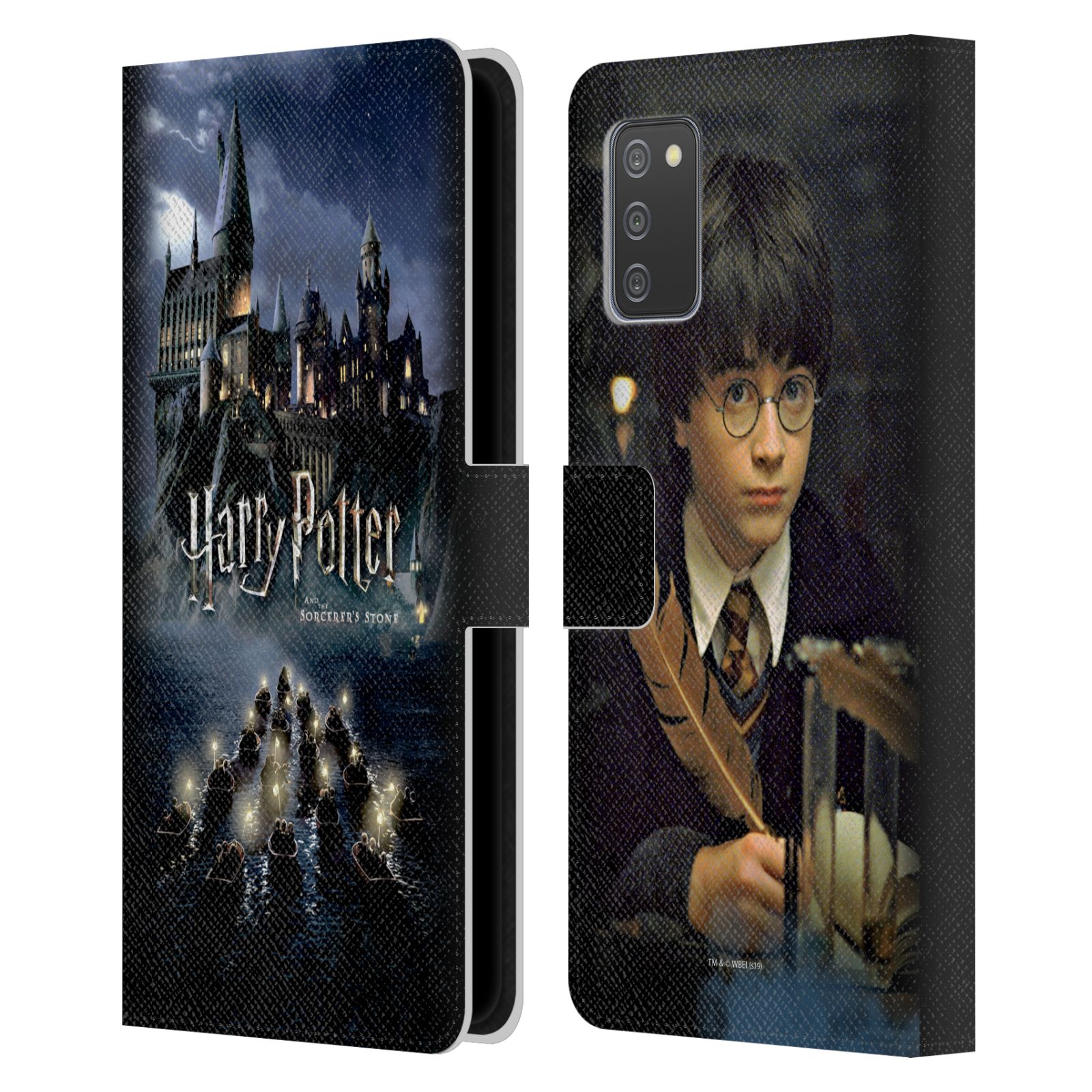 Pouzdro HEAD CASE na mobil Samsung Galaxy A02s - Harry Potter škola v bradavicích