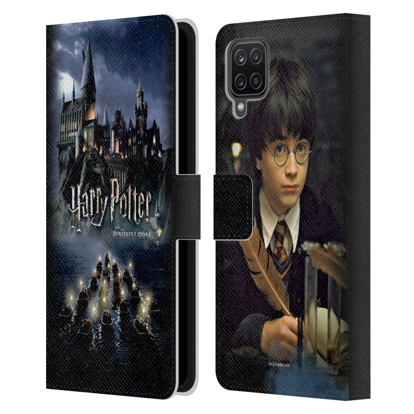 Pouzdro HEAD CASE na mobil Samsung Galaxy A12 - Harry Potter škola v bradavicích