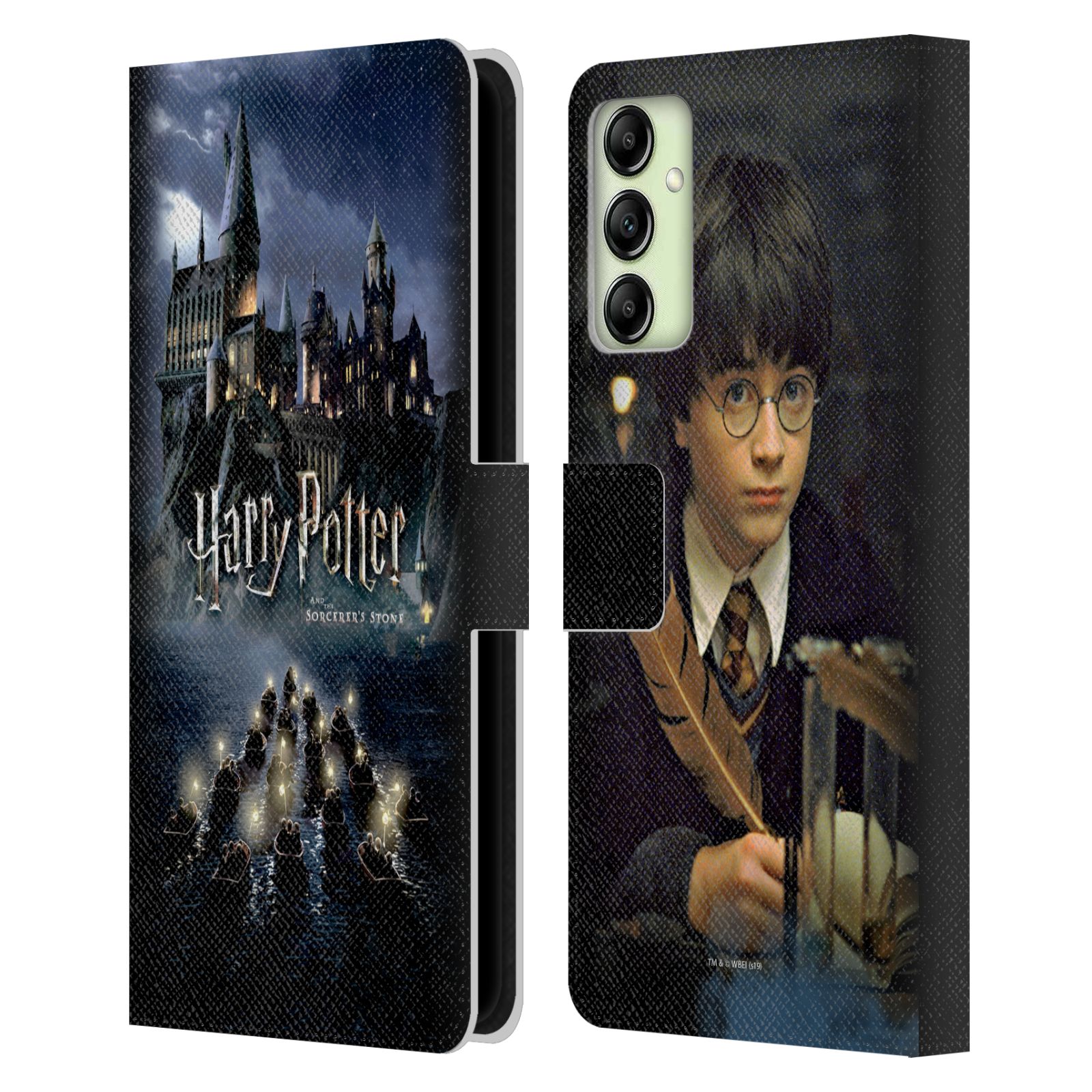 Pouzdro HEAD CASE na mobil Samsung Galaxy A14 - Harry Potter škola v bradavicích