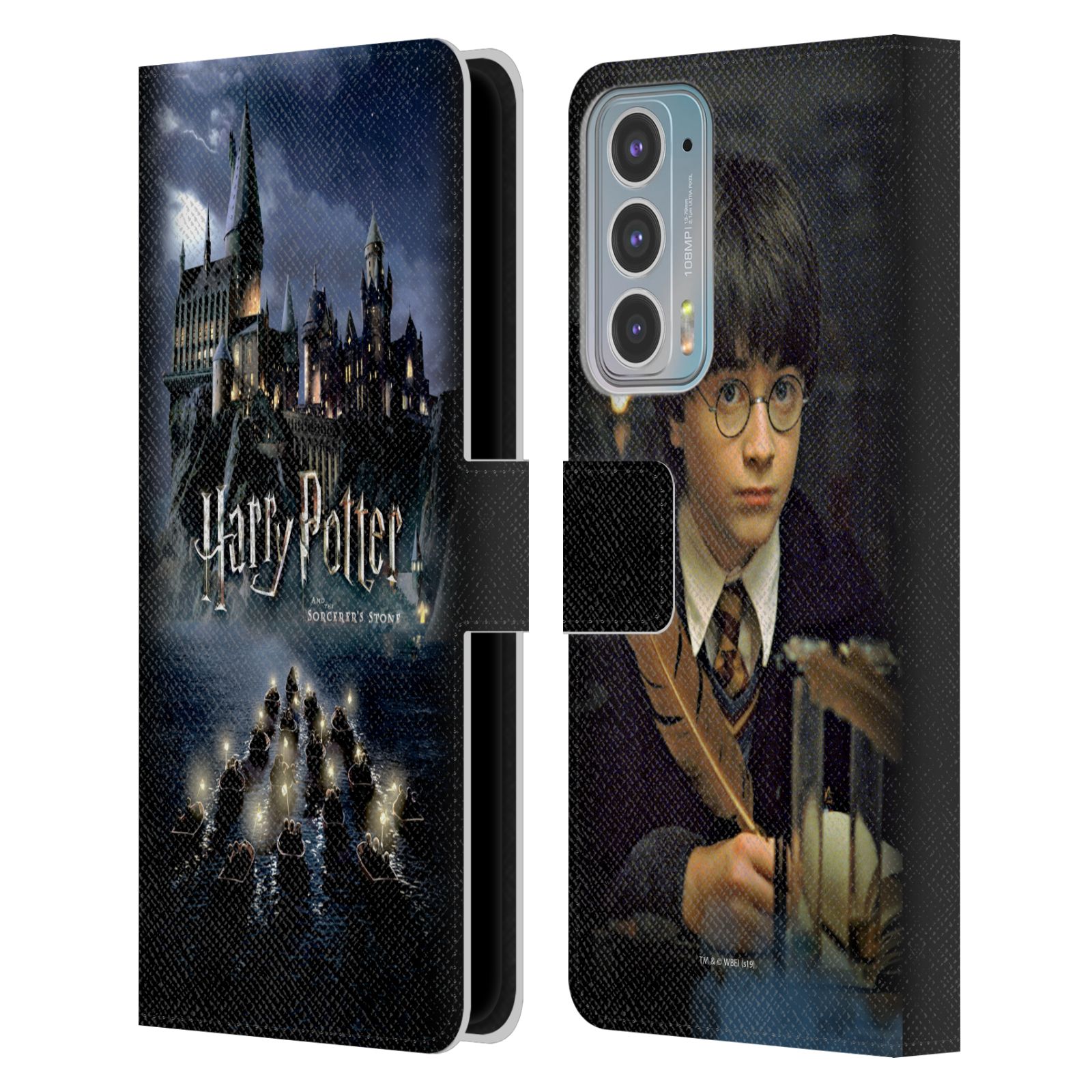 Pouzdro HEAD CASE na mobil Motorola EDGE 20 - Harry Potter škola v bradavicích