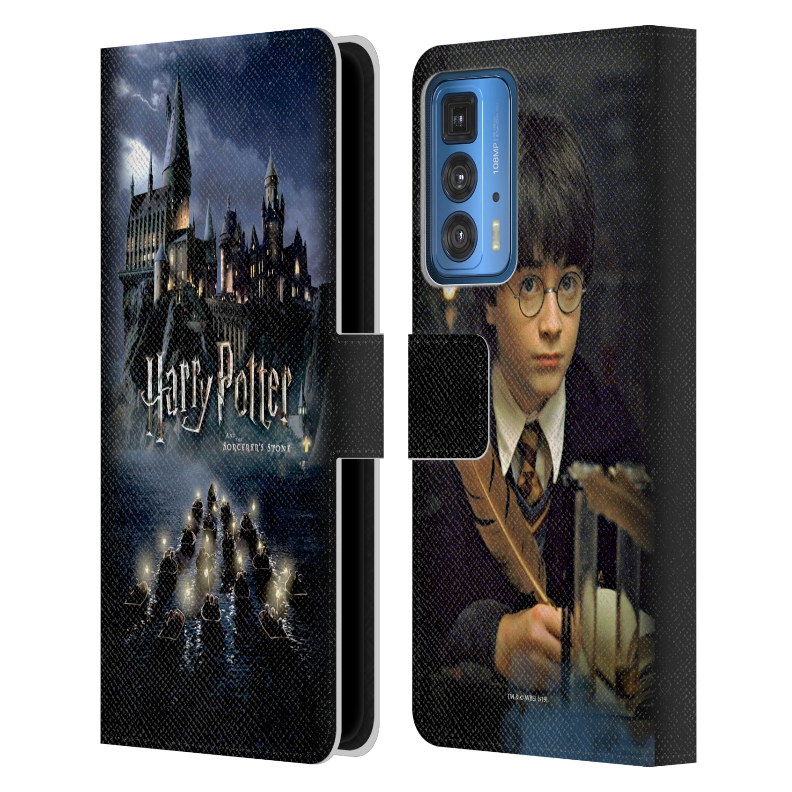 Pouzdro HEAD CASE na mobil Motorola EDGE 20 PRO - Harry Potter škola v bradavicích