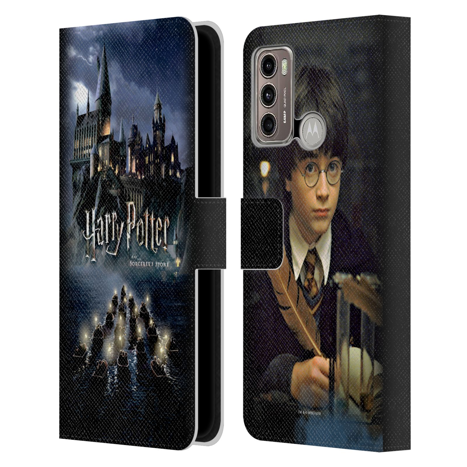 Pouzdro HEAD CASE na mobil Motorola Moto G60 - Harry Potter škola v bradavicích