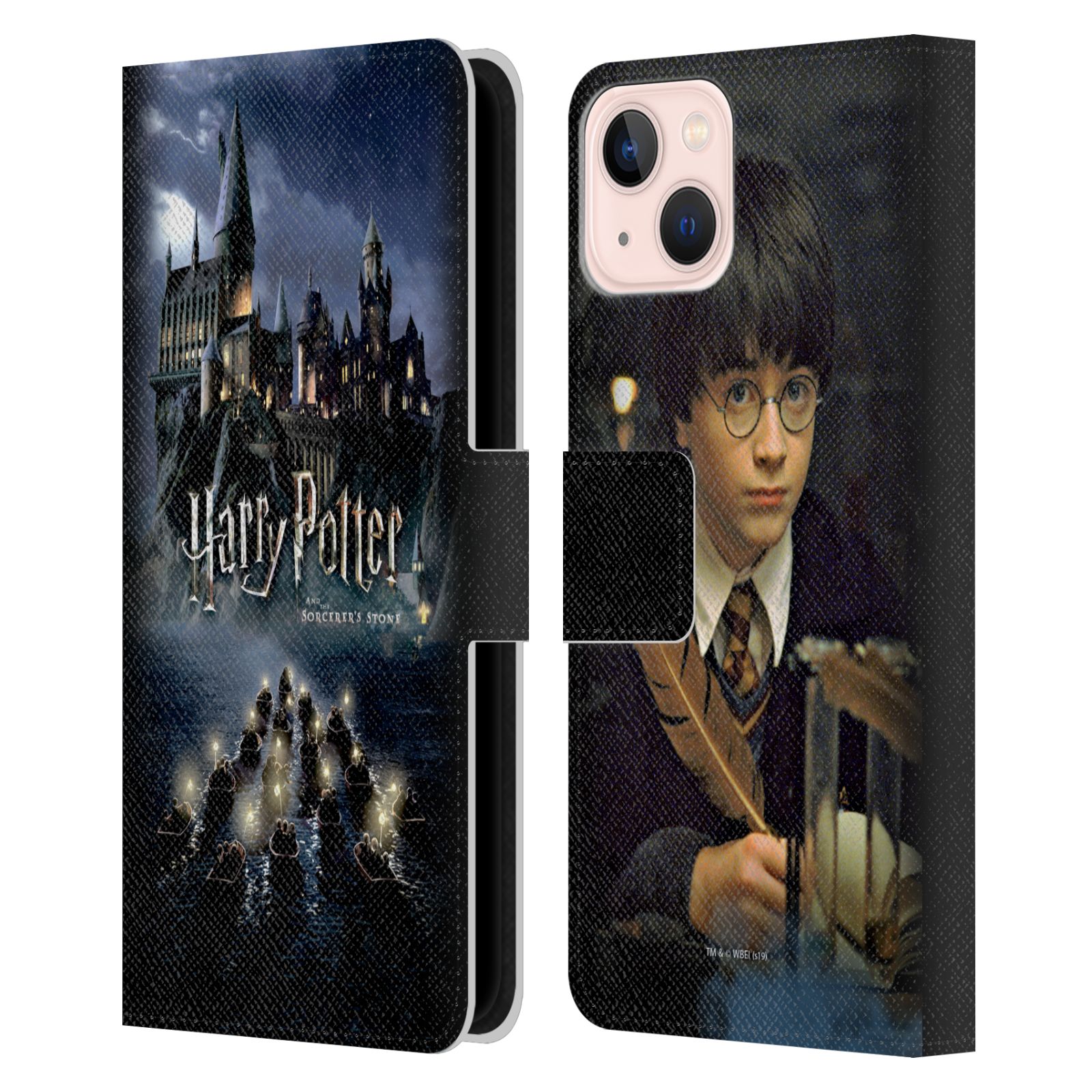 Pouzdro HEAD CASE na mobil Apple Iphone 13 - Harry Potter škola v bradavicích