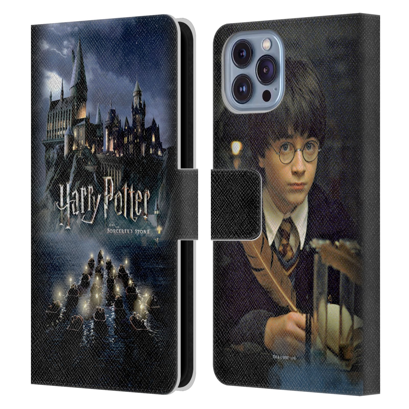Pouzdro HEAD CASE na mobil Apple Iphone 14 - Harry Potter škola v bradavicích