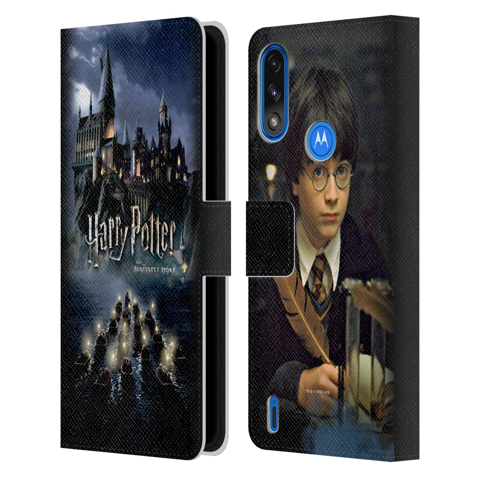 Pouzdro HEAD CASE na mobil Motorola Moto E7 POWER - Harry Potter škola v bradavicích