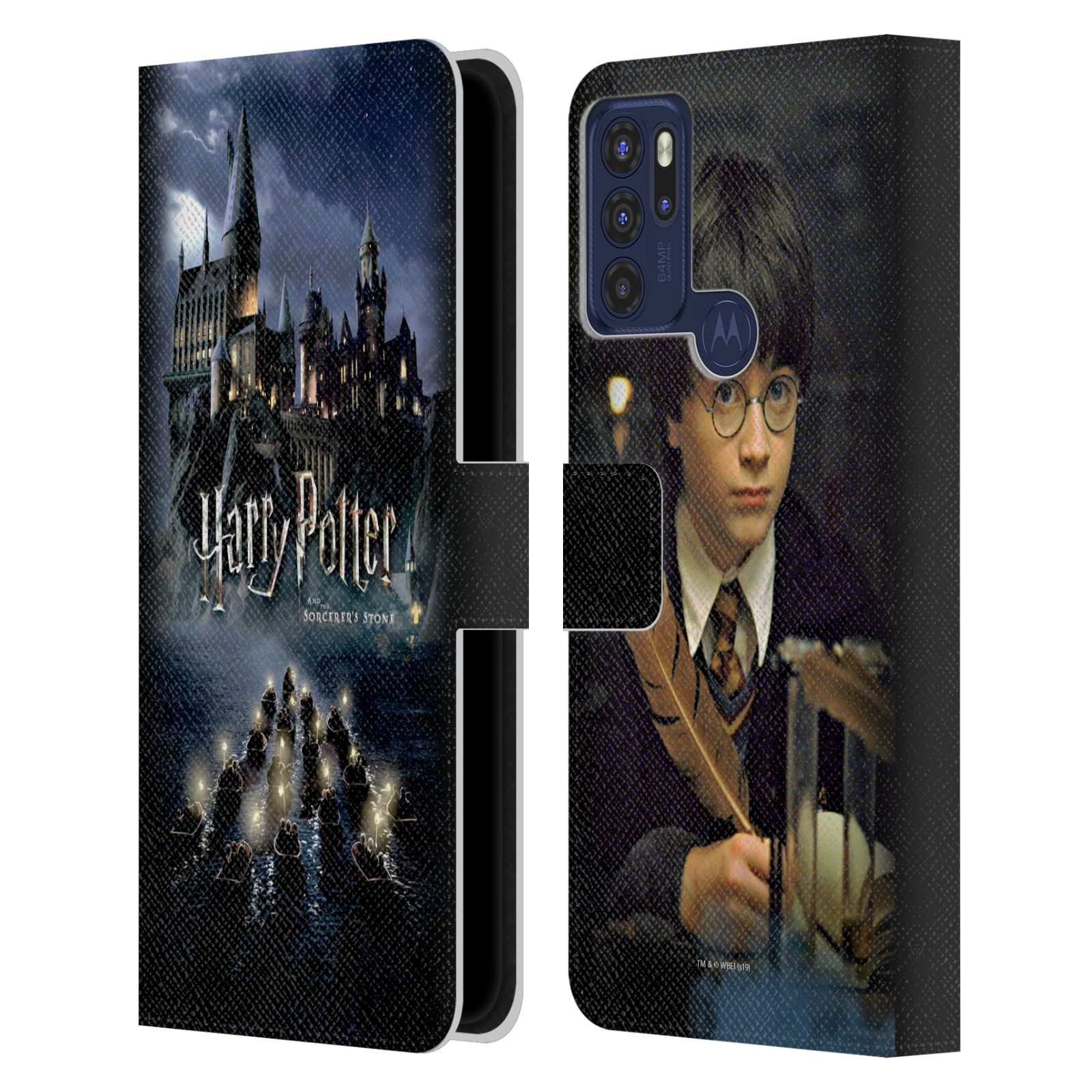 Pouzdro HEAD CASE na mobil Motorola MOTO G60s - Harry Potter škola v bradavicích