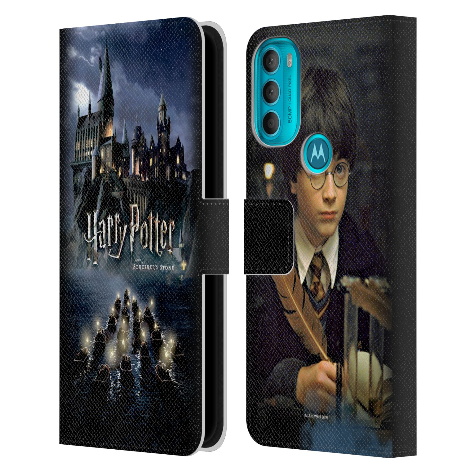 Pouzdro HEAD CASE na mobil Motorola Moto G71 5G - Harry Potter škola v bradavicích