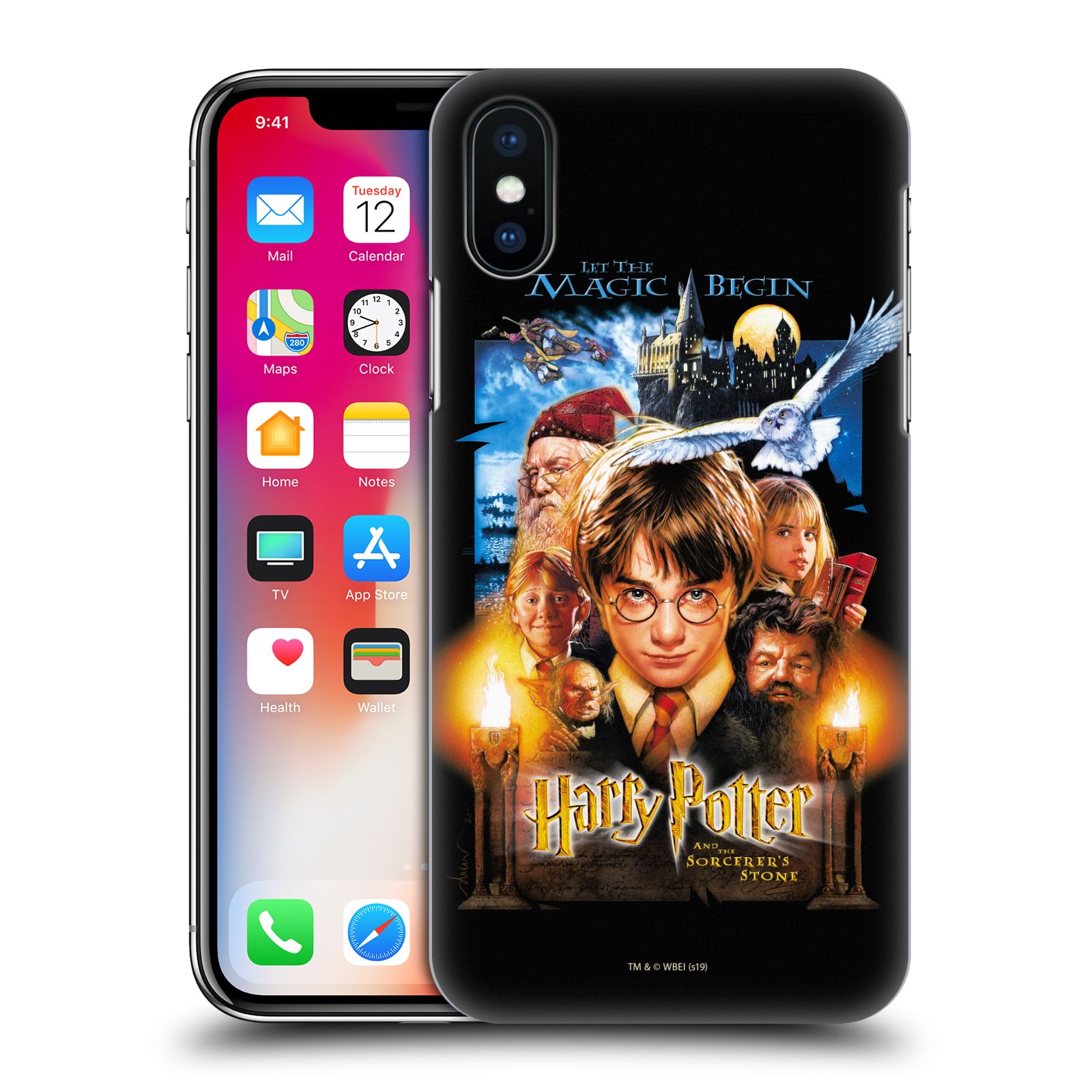 Pouzdro na mobil Apple Iphone X/XS - HEAD CASE - Harry Potter - Kámen Mudrců