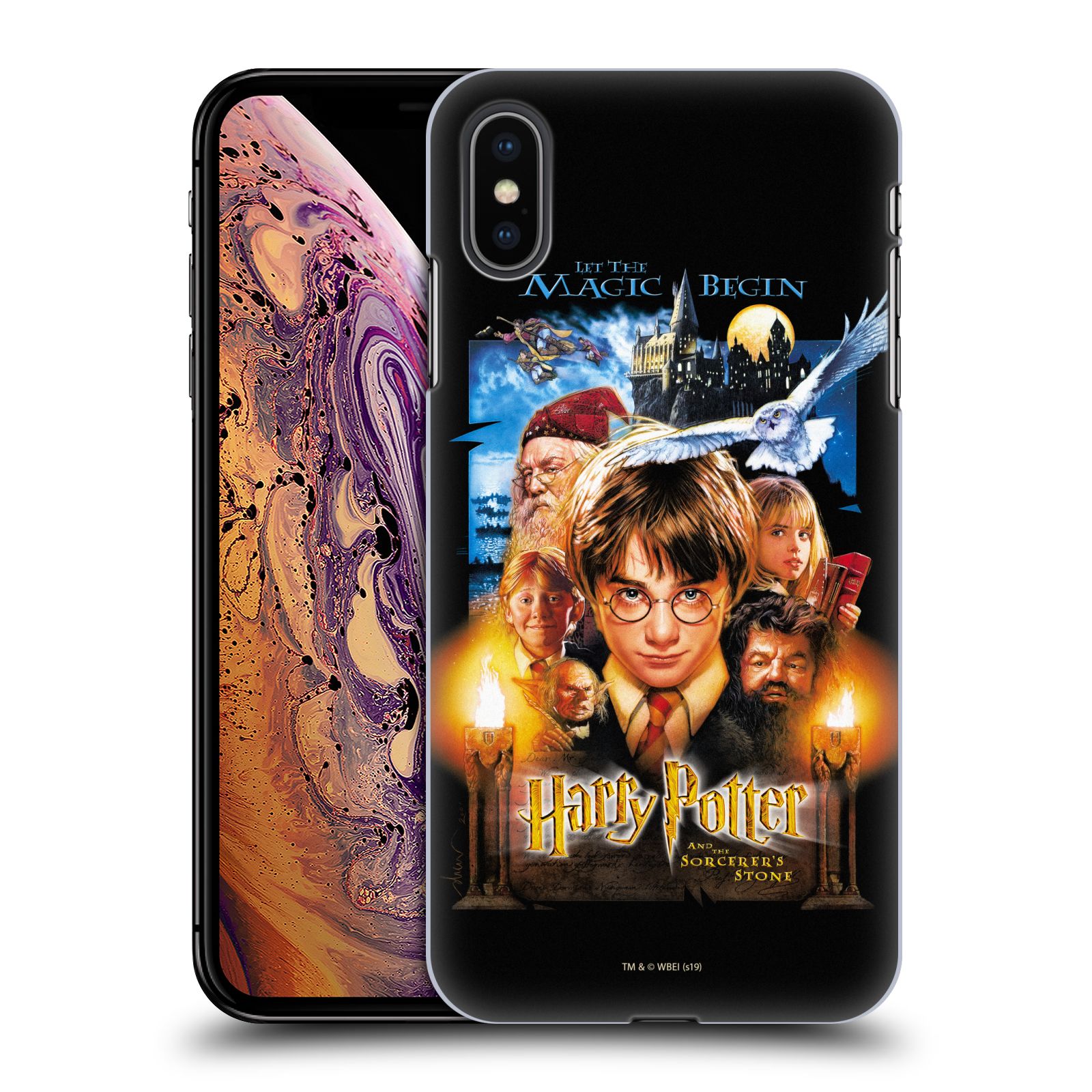 Pouzdro na mobil Apple Iphone XS MAX - HEAD CASE - Harry Potter - Kámen Mudrců