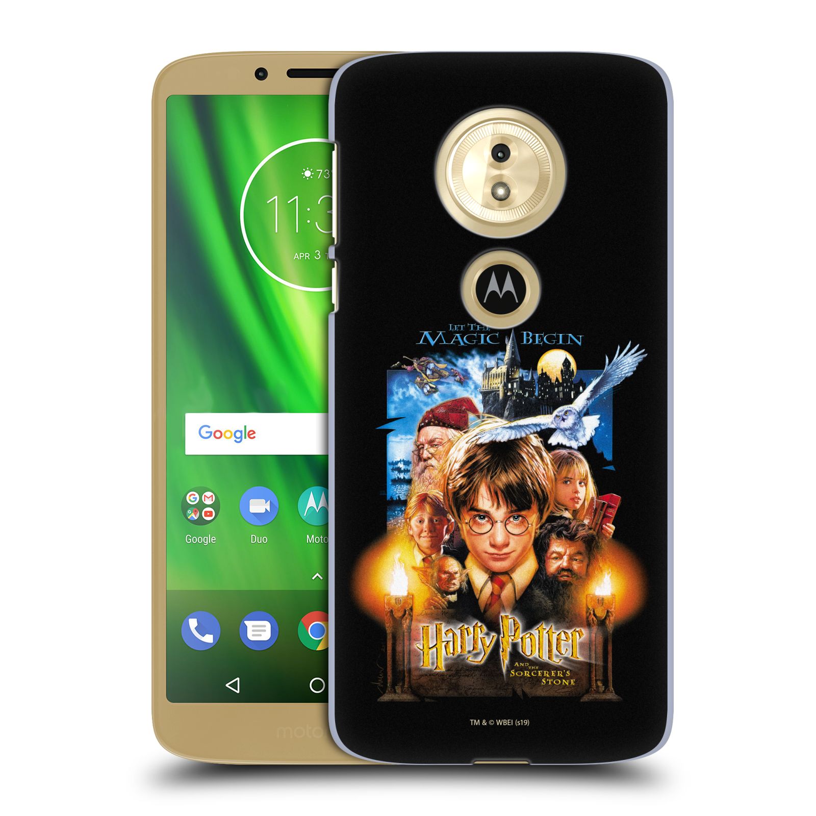 Pouzdro na mobil Motorola Moto E5 - HEAD CASE - Harry Potter - Kámen Mudrců