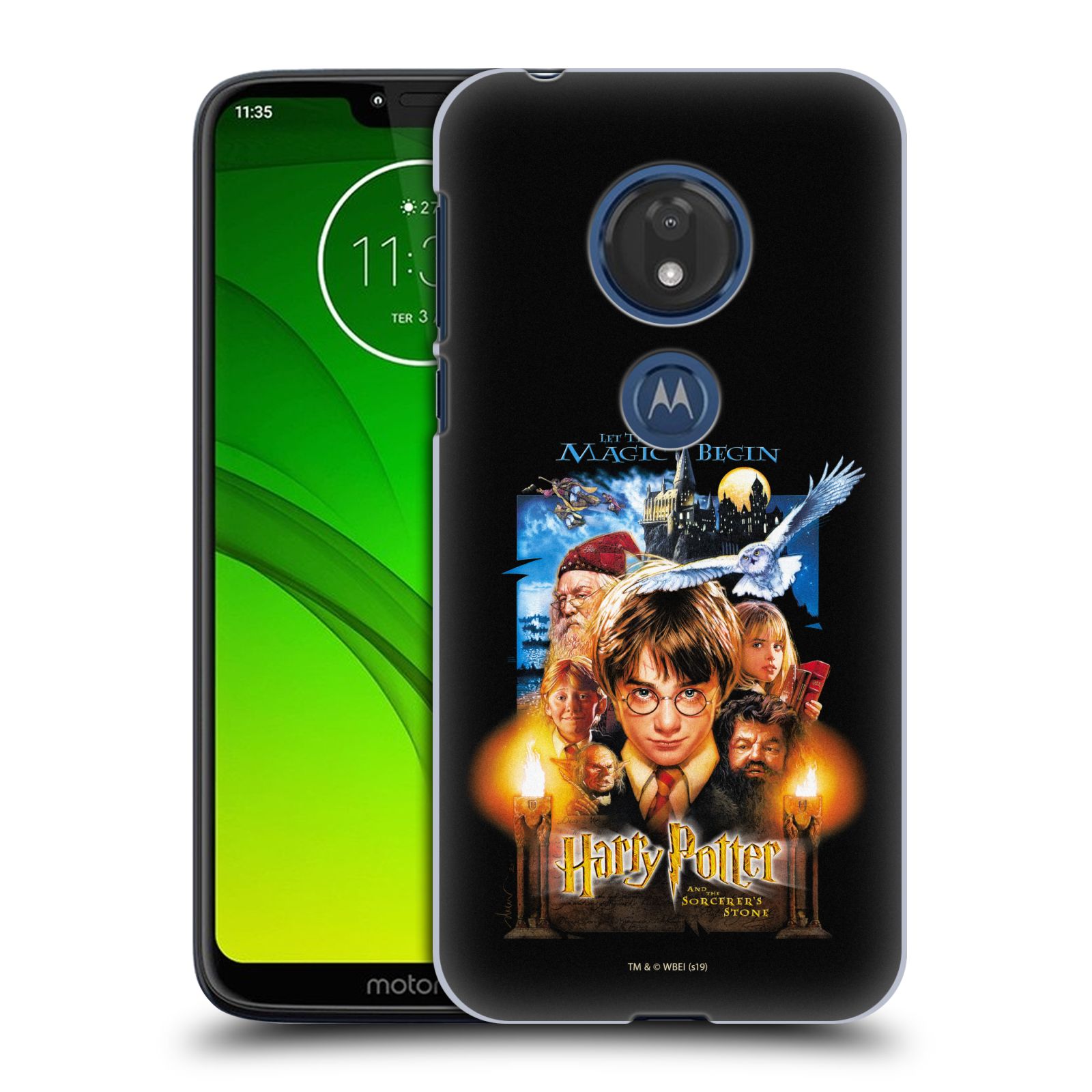 Pouzdro na mobil Motorola Moto G7 Play - HEAD CASE - Harry Potter - Kámen Mudrců