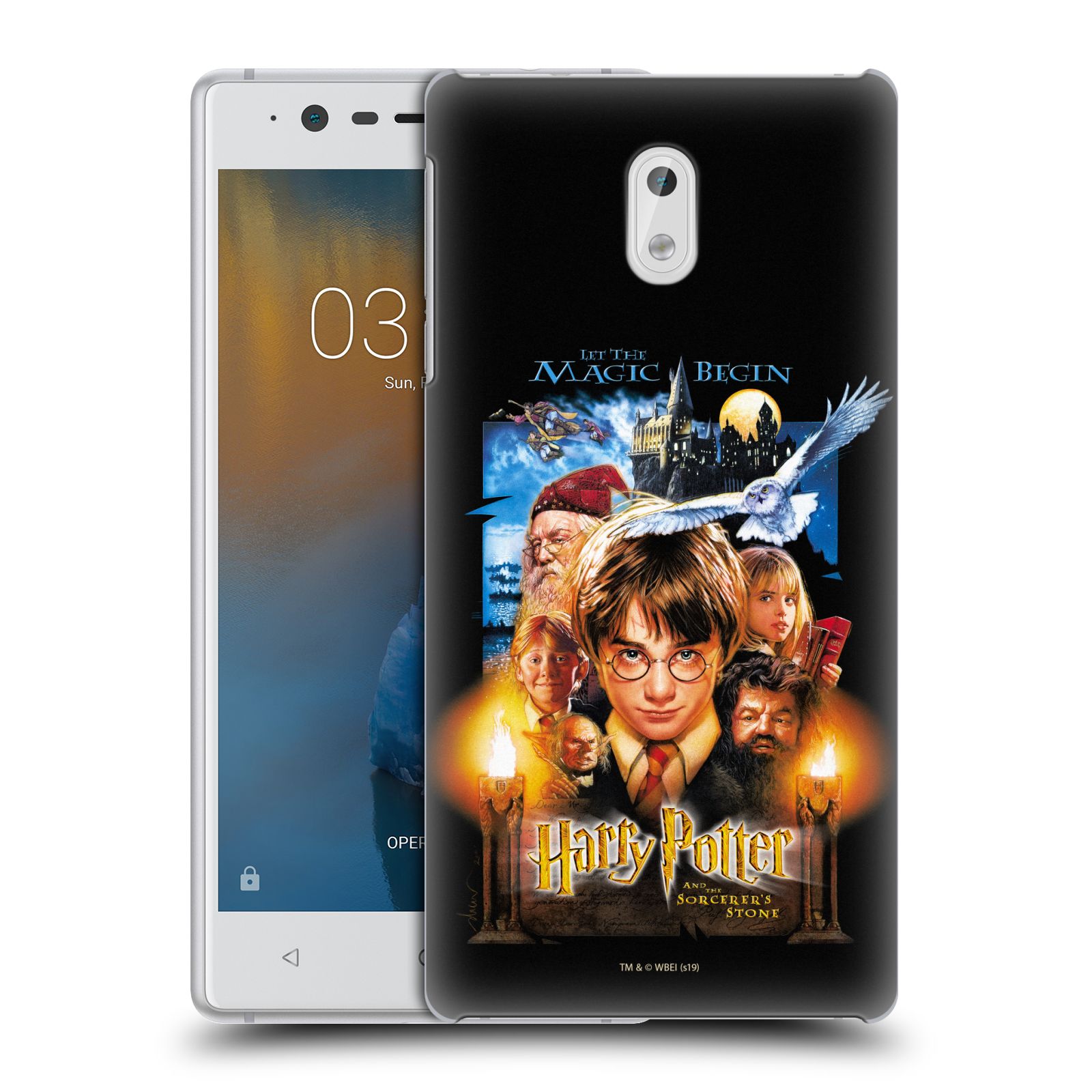 Pouzdro na mobil Nokia 3 - HEAD CASE - Harry Potter - Kámen Mudrců