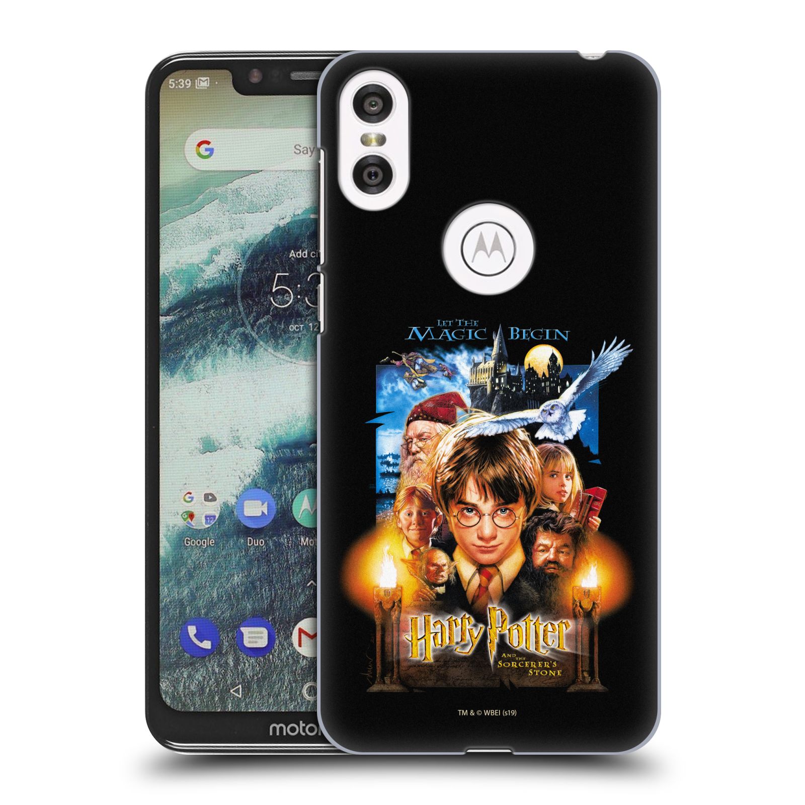 Pouzdro na mobil Motorola Moto ONE - HEAD CASE - Harry Potter - Kámen Mudrců