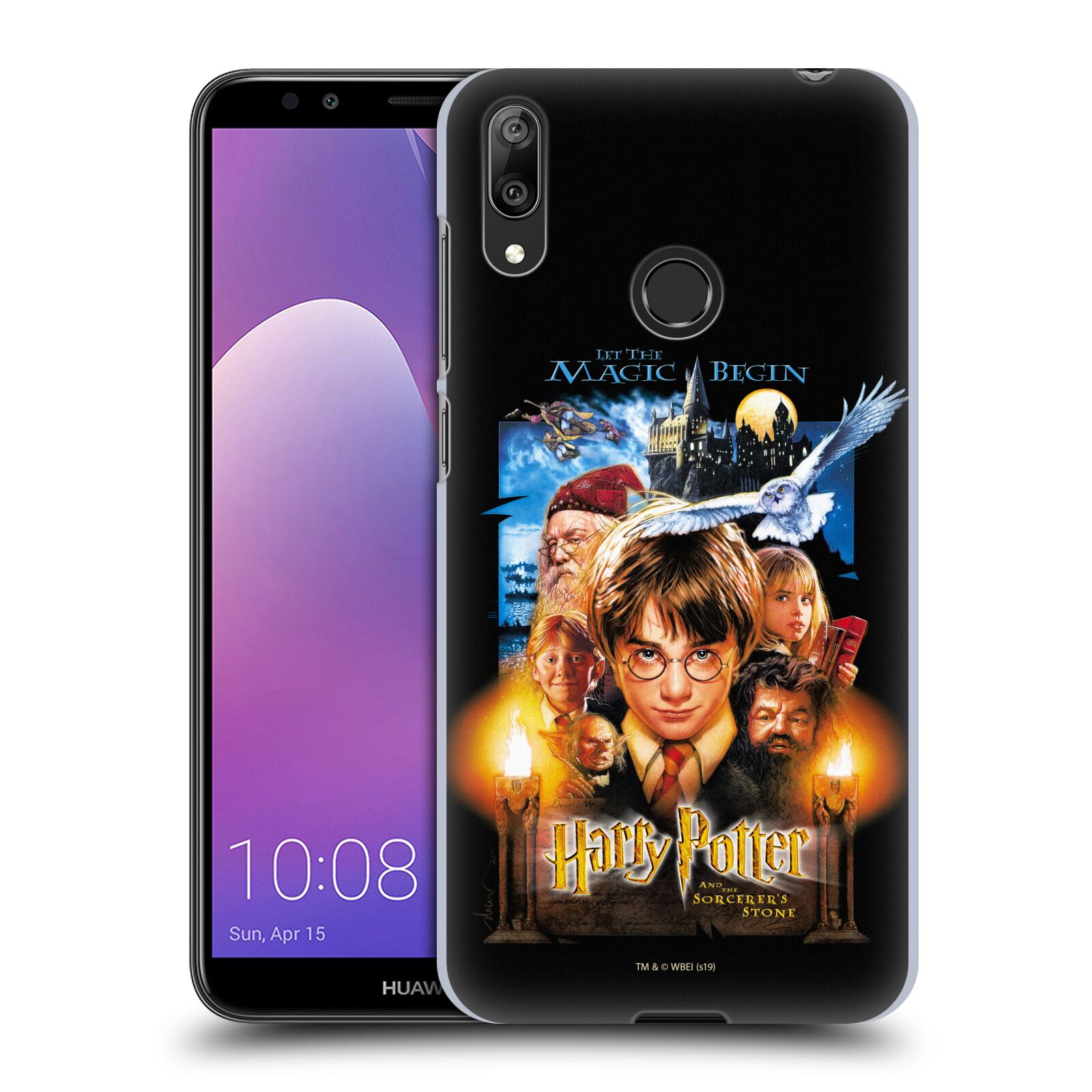 Pouzdro na mobil Huawei Y7 2019 - HEAD CASE - Harry Potter - Kámen Mudrců