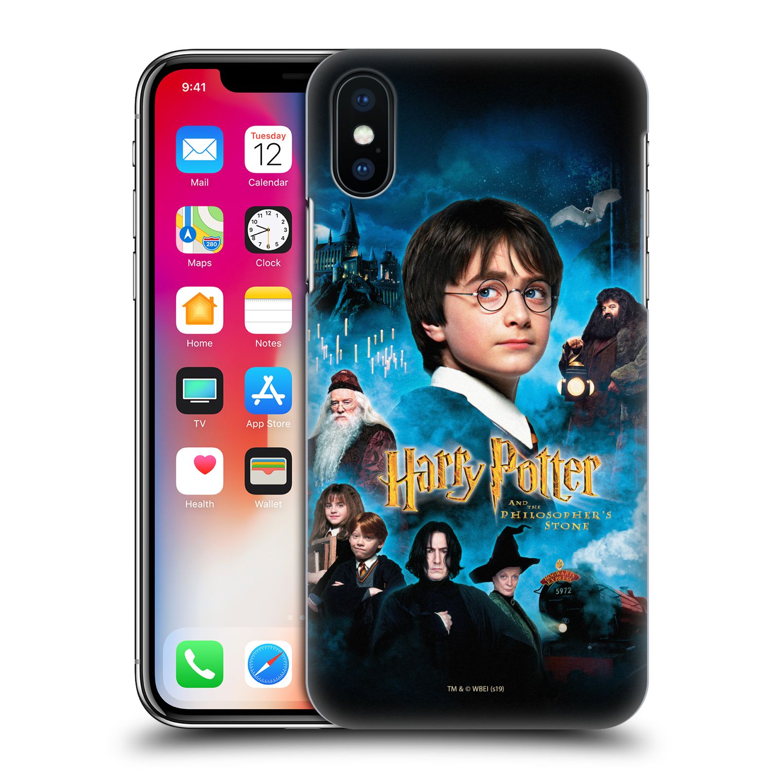 Pouzdro na mobil Apple Iphone X/XS - HEAD CASE - Harry Potter a přátelé