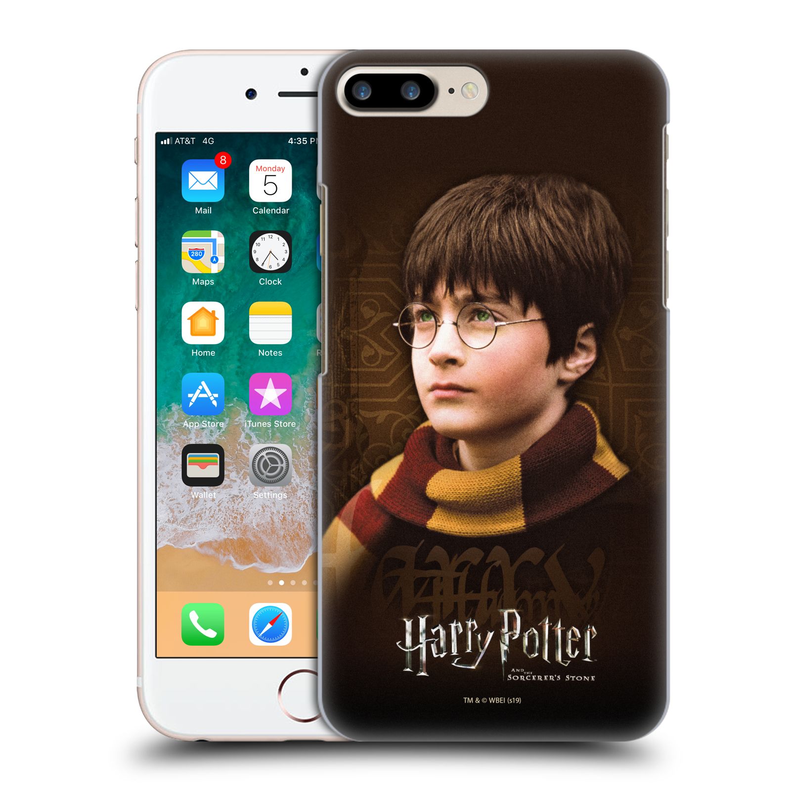Pouzdro na mobil Apple Iphone 7/8 PLUS - HEAD CASE - Harry Potter s šálou