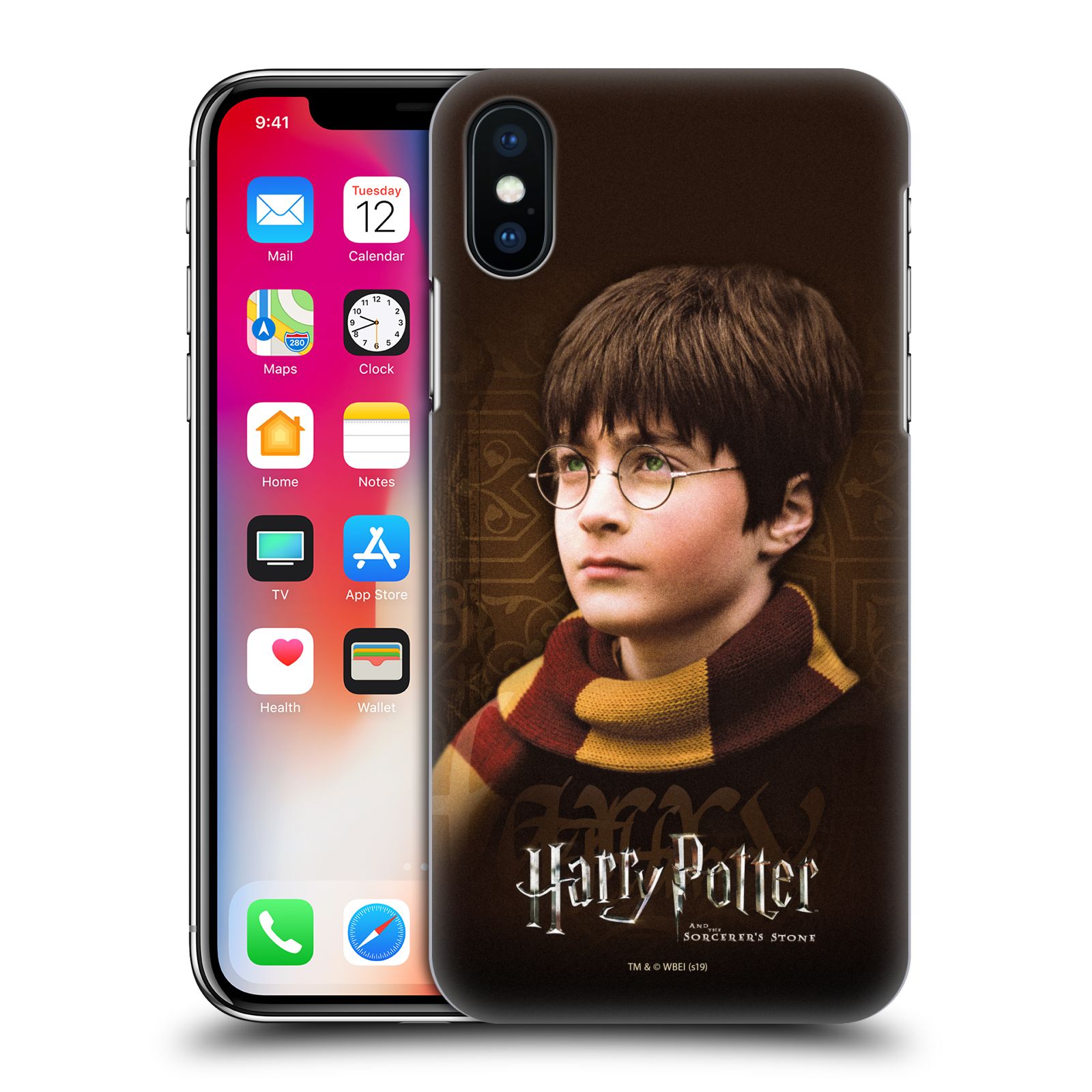 Pouzdro na mobil Apple Iphone X/XS - HEAD CASE - Harry Potter s šálou