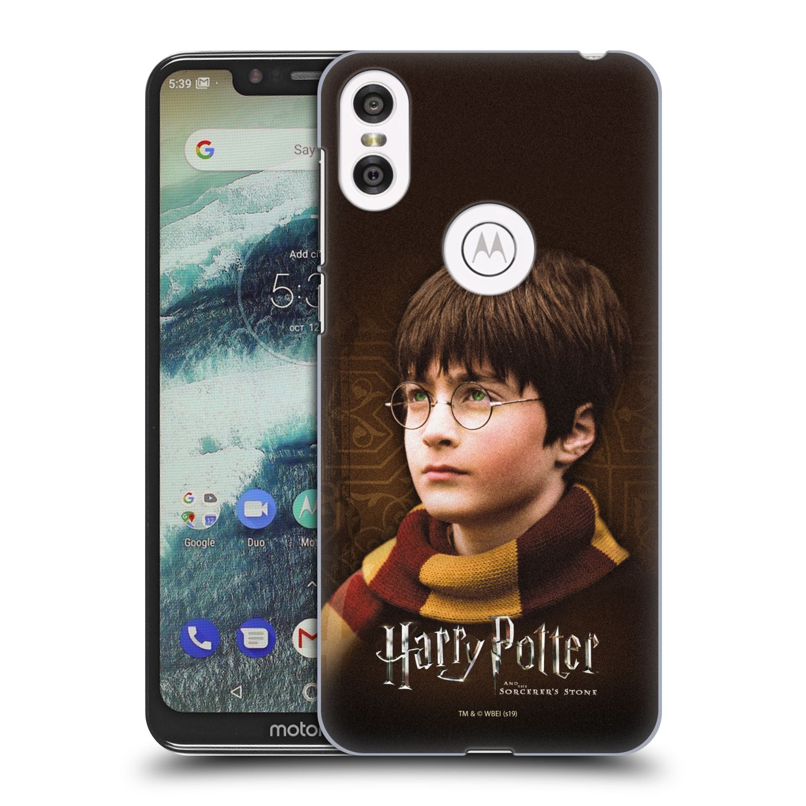 Pouzdro na mobil Motorola Moto ONE - HEAD CASE - Harry Potter s šálou