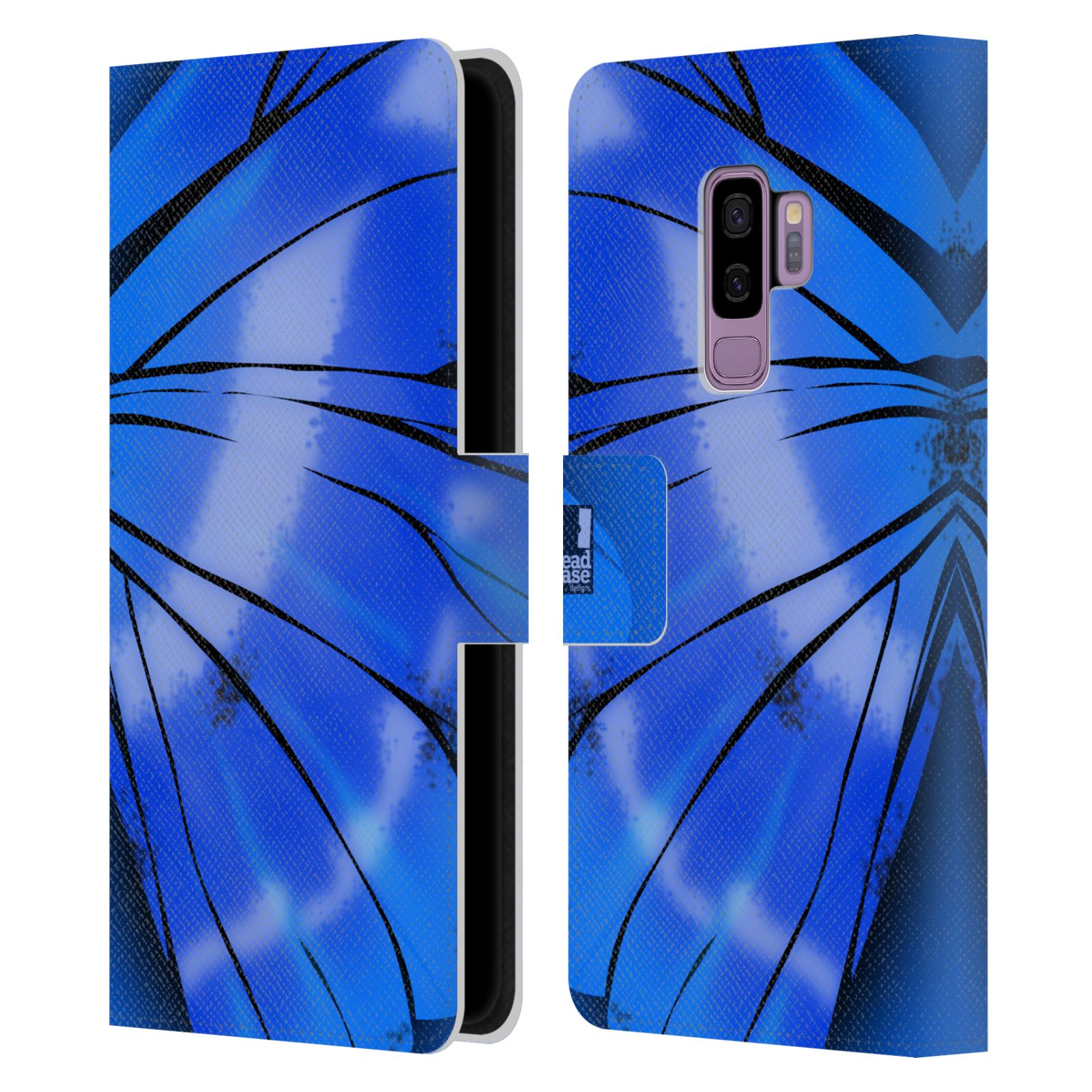 Pouzdro pro mobil Samsung Galaxy S9+ / S9 PLUS - Motýlí křídla modrá barva