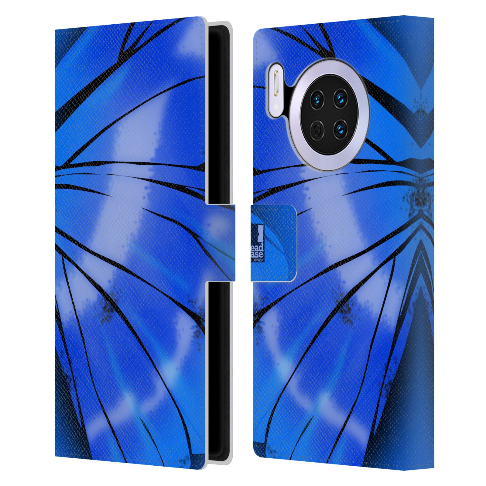 Pouzdro pro mobil Huawei Mate 30 - Motýlí křídla modrá barva