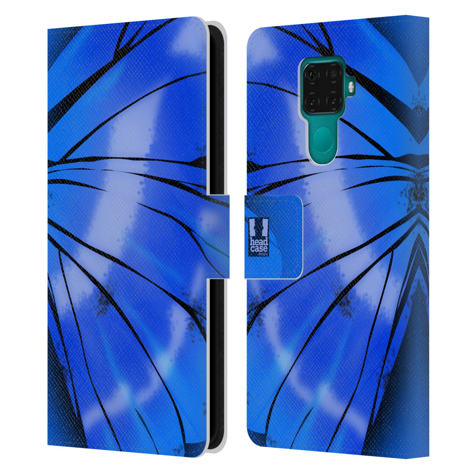 Pouzdro pro mobil Huawei Mate 30 LITE - Motýlí křídla modrá barva