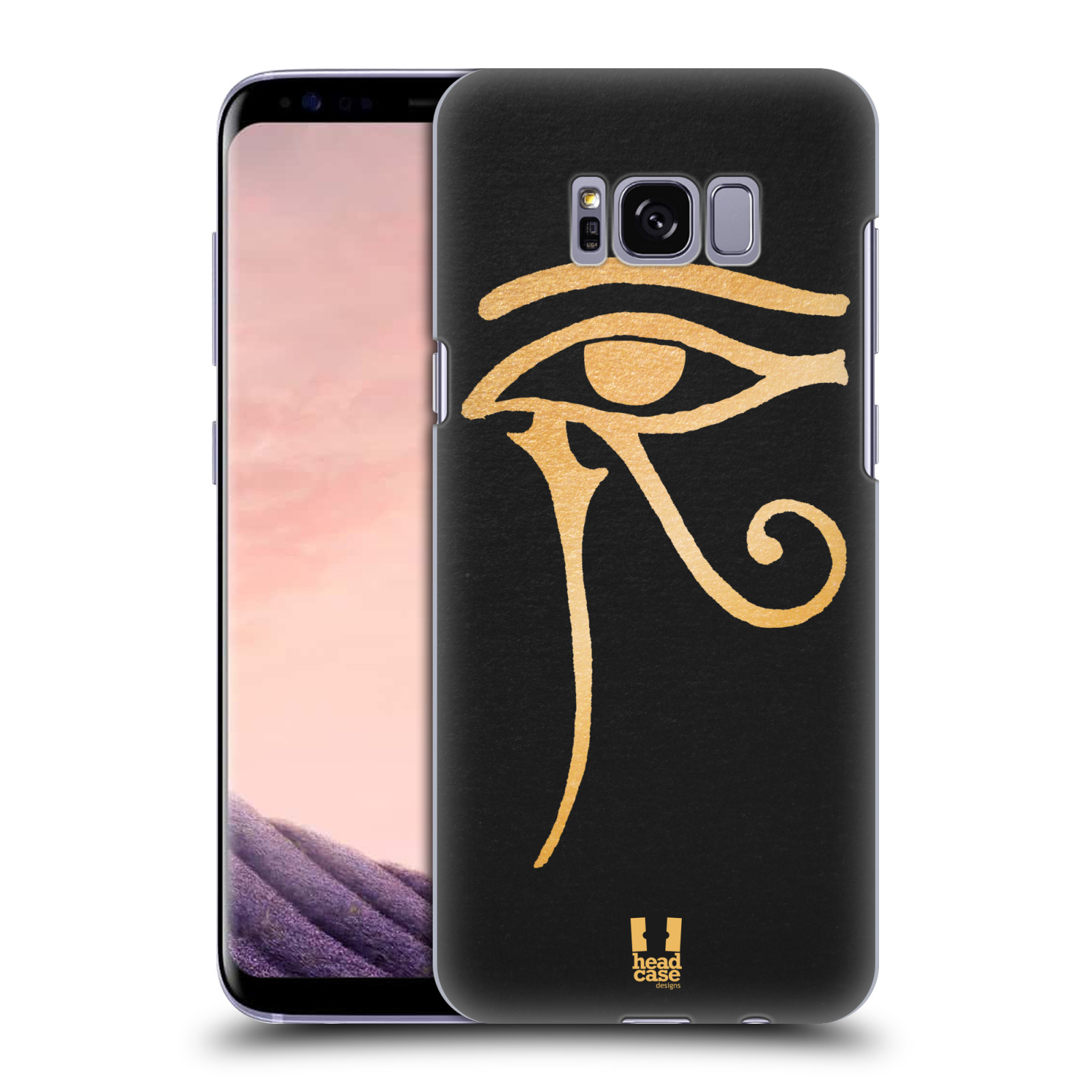 HEAD CASE plastový obal na mobil Samsung Galaxy S8 vzor EGYPT zlatá a černá OKO