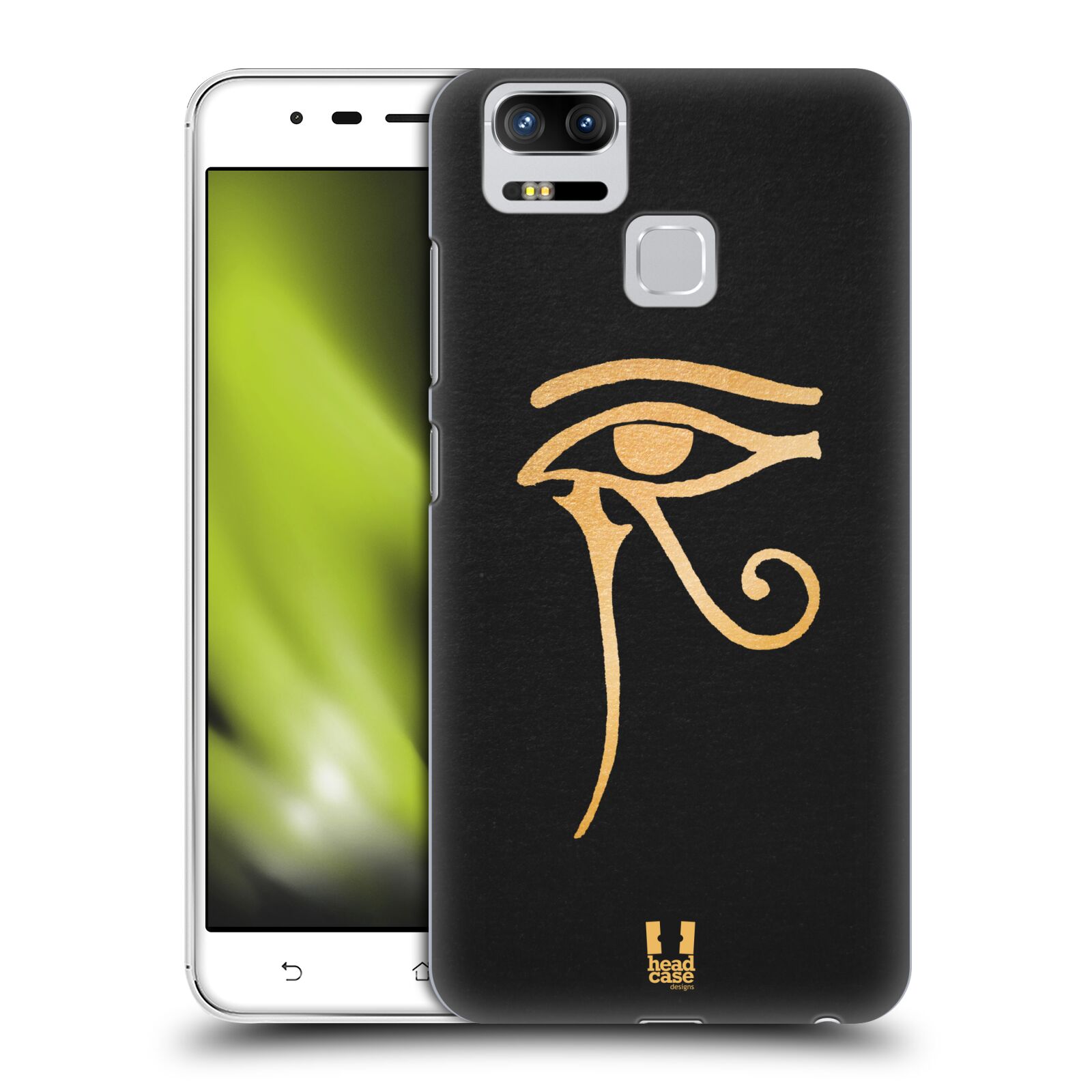 HEAD CASE plastový obal na mobil Asus Zenfone 3 Zoom ZE553KL vzor EGYPT zlatá a černá OKO