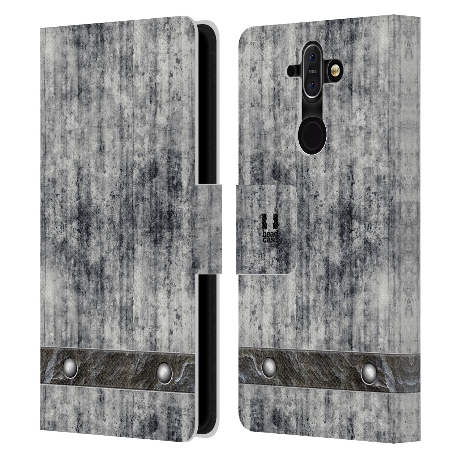 Pouzdro pro mobil Nokia 8 Sirocco - Stavební textura šedý beton