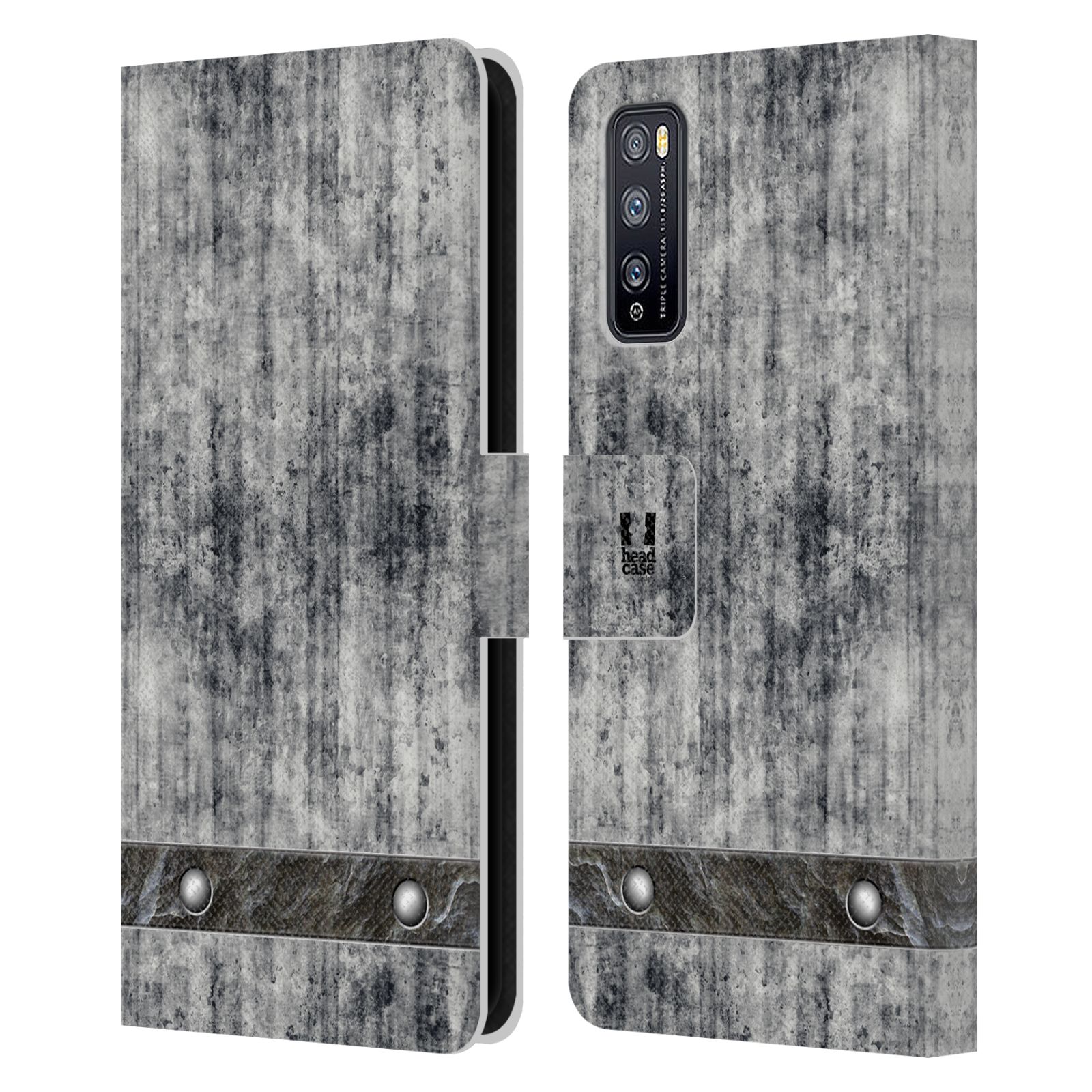 Pouzdro pro mobil Huawei Enjoy Z 5G - Stavební textura šedý beton