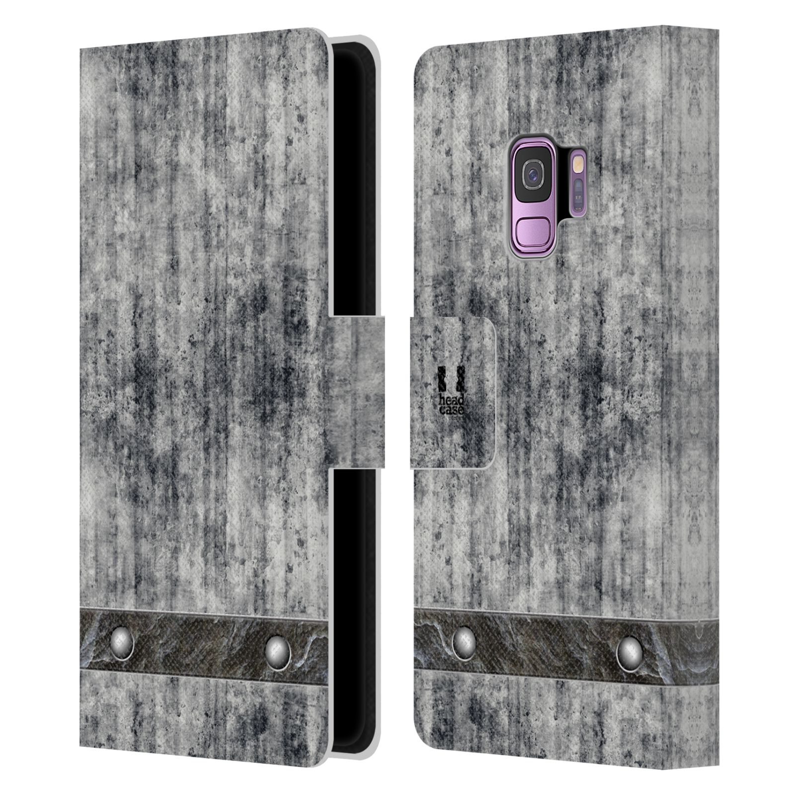 Pouzdro pro mobil Samsung Galaxy S9 - Stavební textura šedý beton