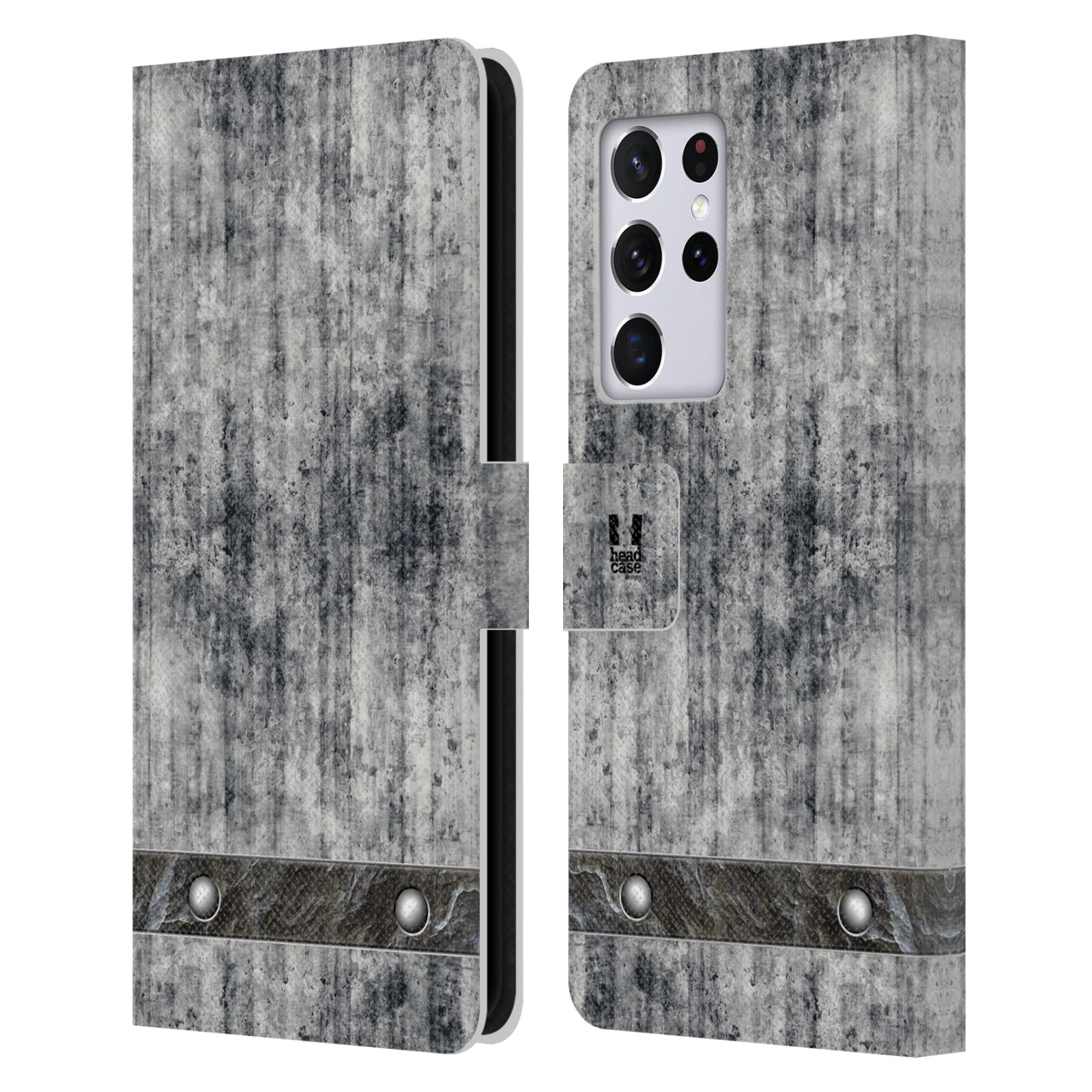Pouzdro pro mobil Samsung Galaxy S21 ULTRA 5G  - Stavební textura šedý beton