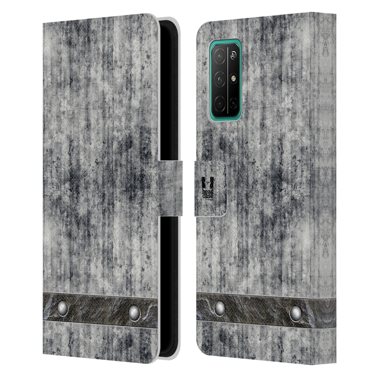 Pouzdro pro mobil Honor 30s - Stavební textura šedý beton